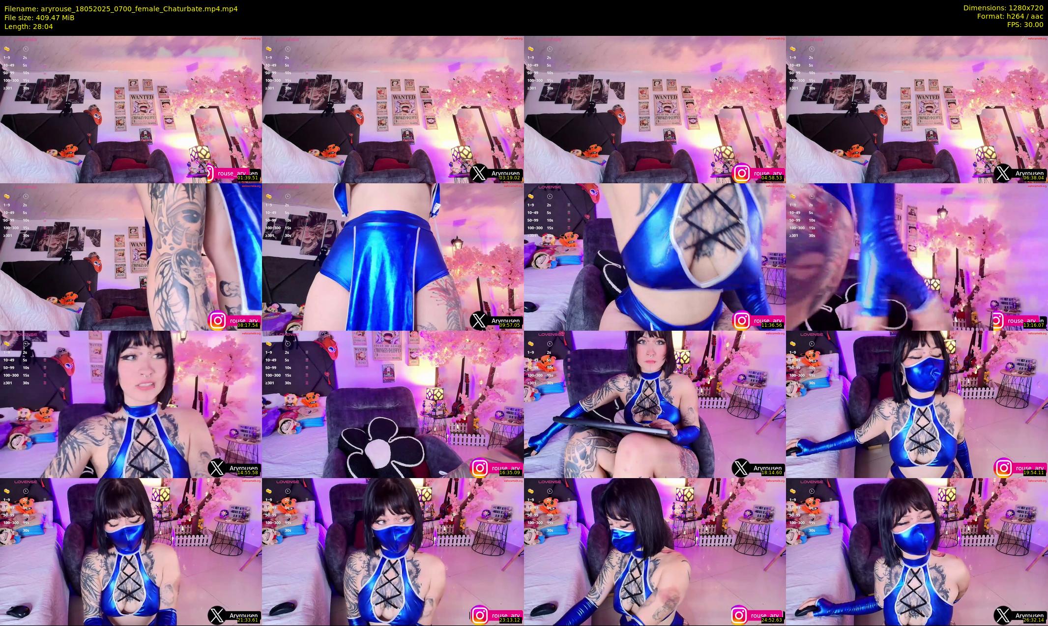 aryrouse — 29 minute Chaturbate female cam show recording, 720p, May 18, 2025