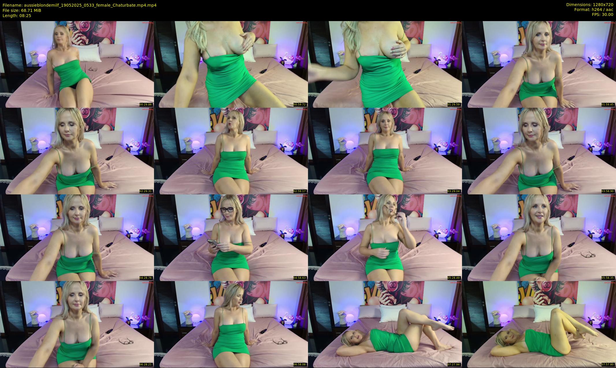 aussieblondemilf — 9 minute Chaturbate female cam show recording, 720p, May 19, 2025