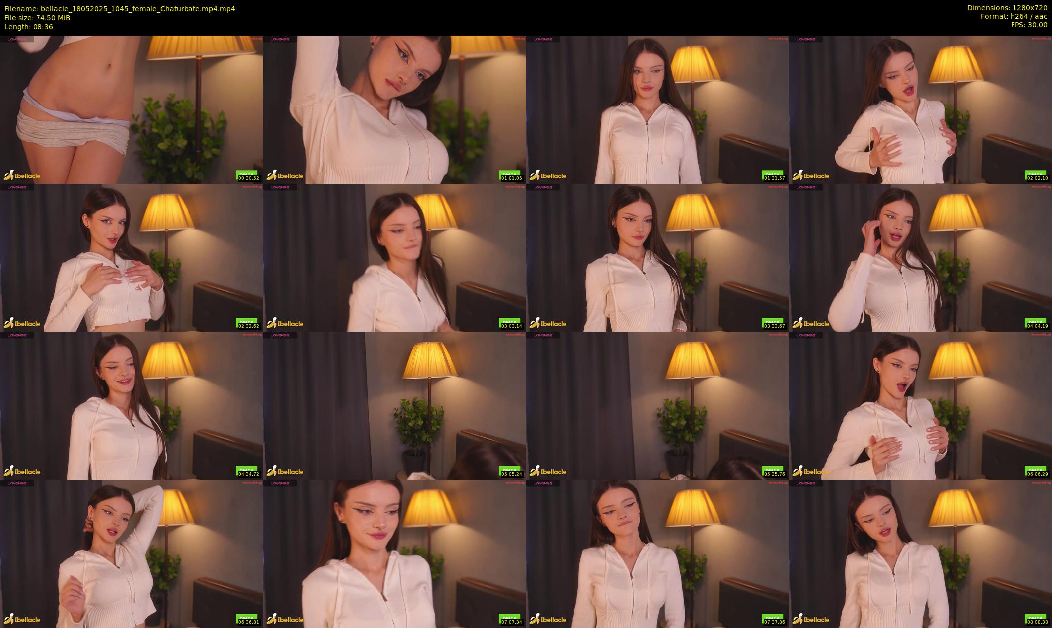 bellacle — 9 minute Chaturbate female cam show recording, 720p, May 18, 2025