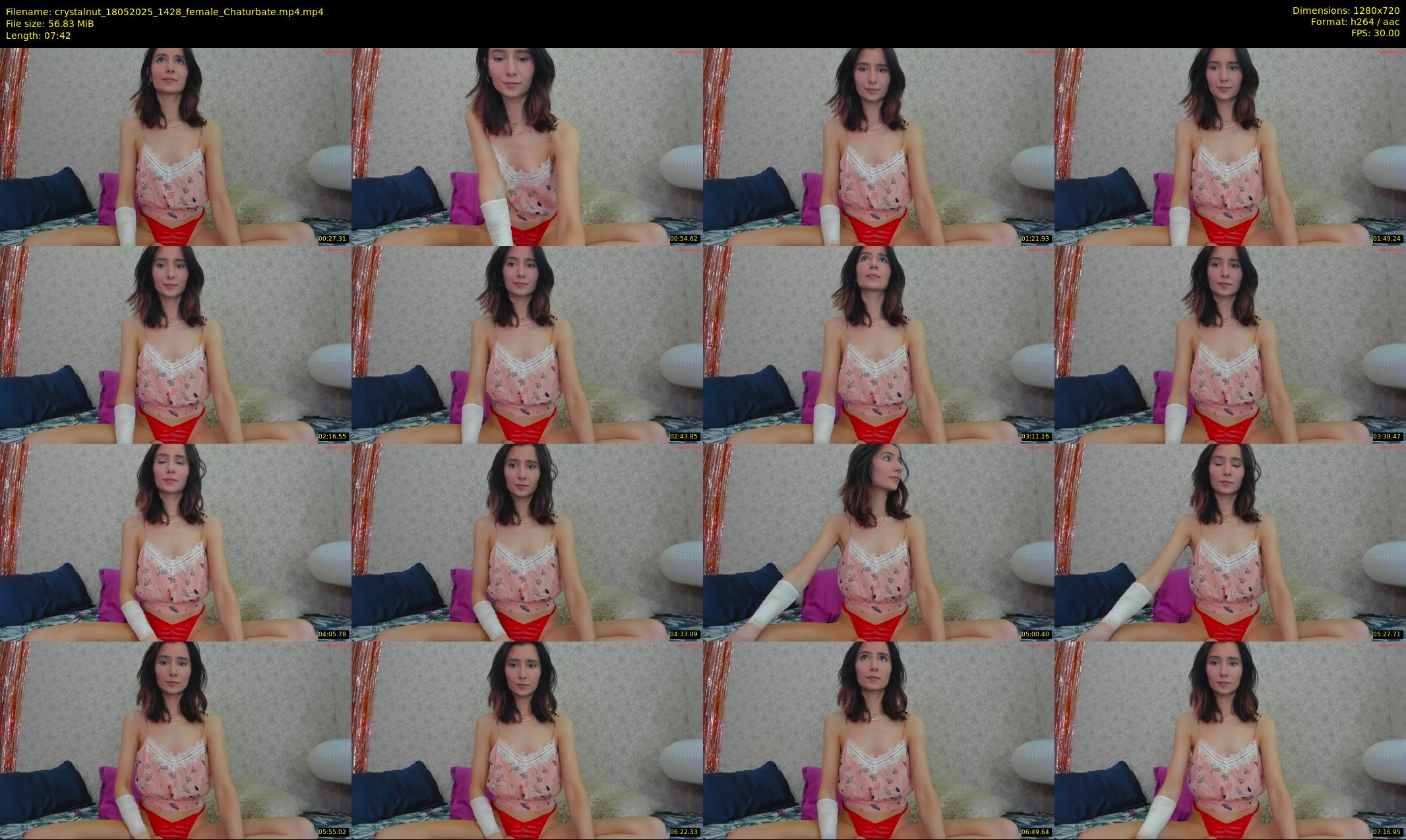 crystalnut — 8 minute Chaturbate female cam show recording, 720p, May 18, 2025