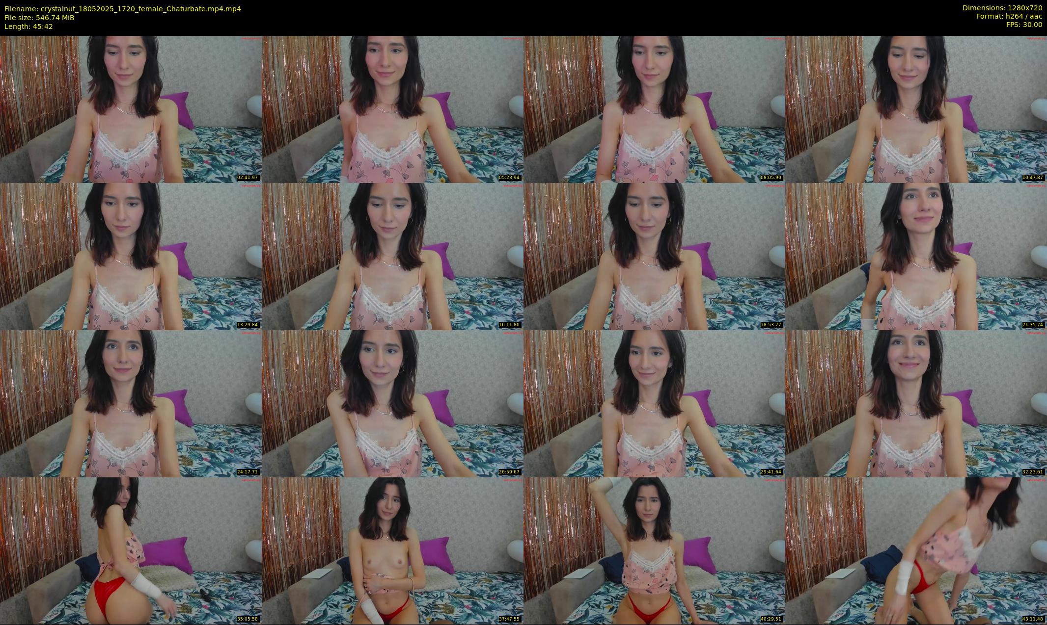 crystalnut — 46 minute Chaturbate female cam show recording, 720p, May 18, 2025