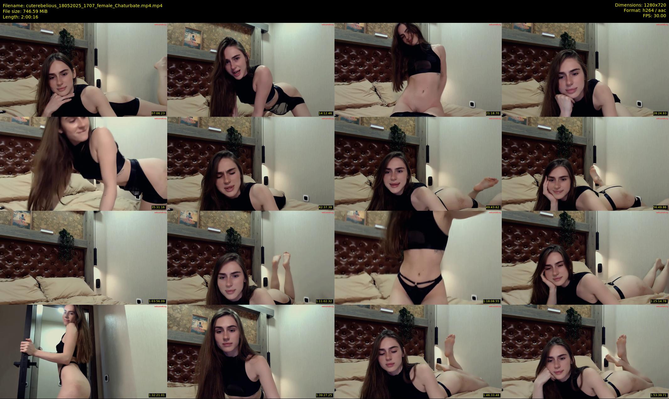 cuterebelious — 121 minute Chaturbate female cam show recording, 720p, May 18, 2025