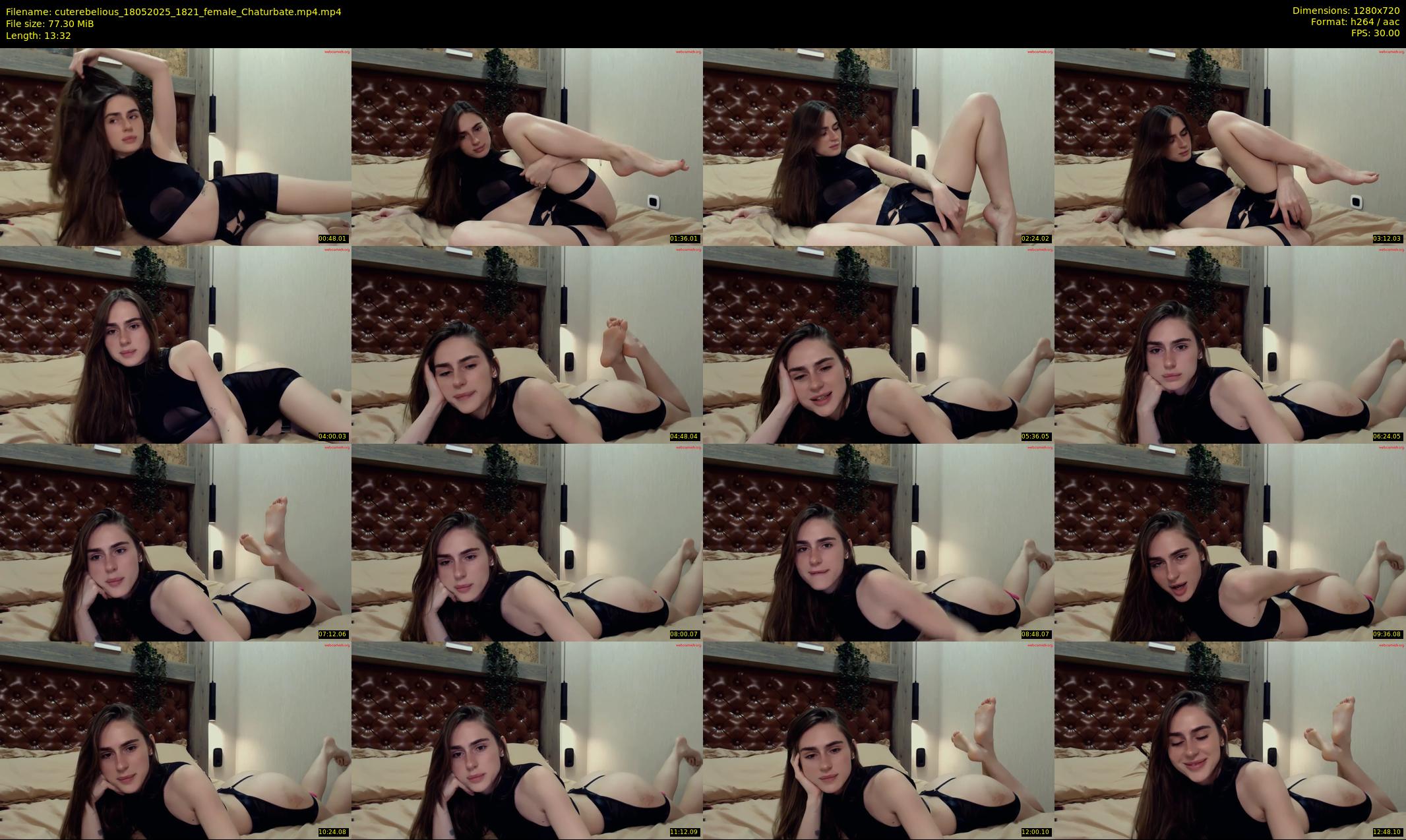 cuterebelious — 14 minute Chaturbate female cam show recording, 720p, May 18, 2025