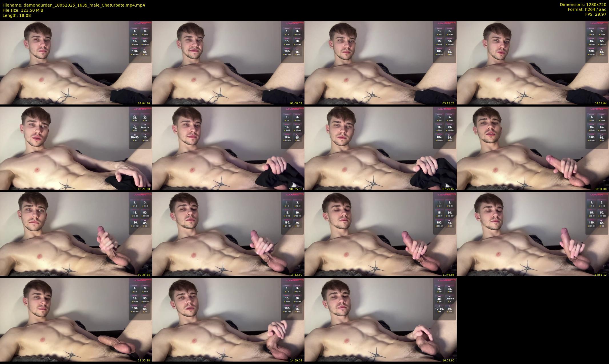damondurden — 19 minute Chaturbate male cam show recording, 720p, May 18, 2025