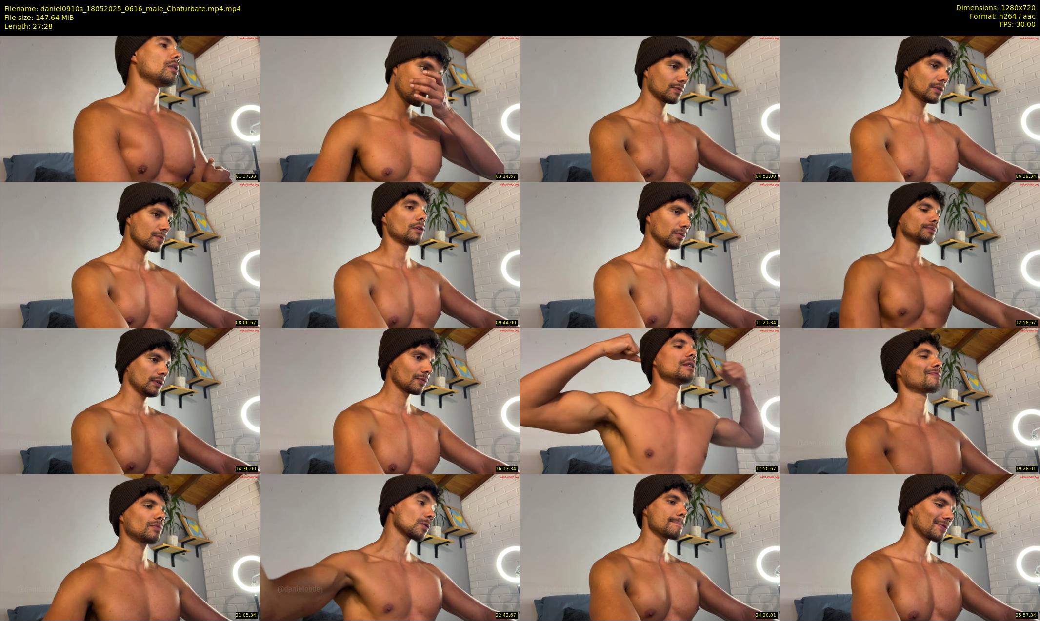 daniel0910s — 28 minute Chaturbate male cam show recording, 720p, May 18, 2025