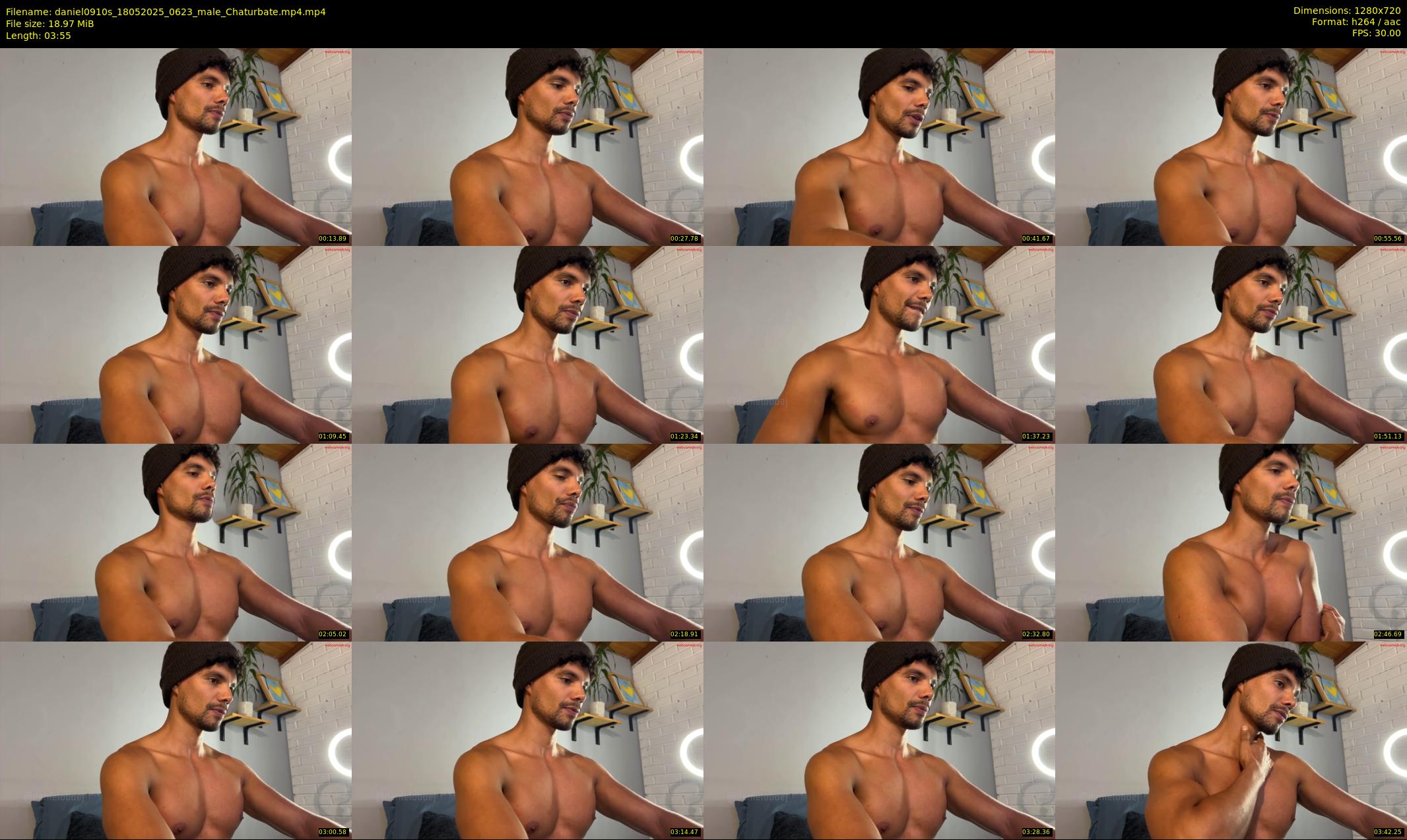 daniel0910s — 4 minute Chaturbate male cam show recording, 720p, May 18, 2025