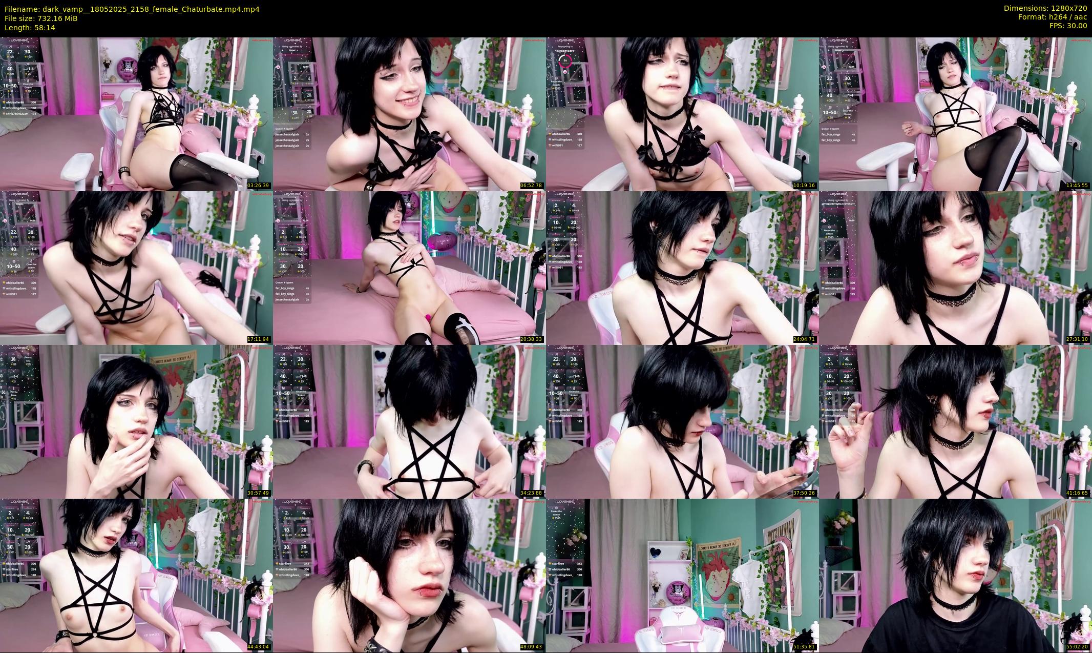 dark_vamp_ — 59 minute Chaturbate female cam show recording, 720p, May 18, 2025