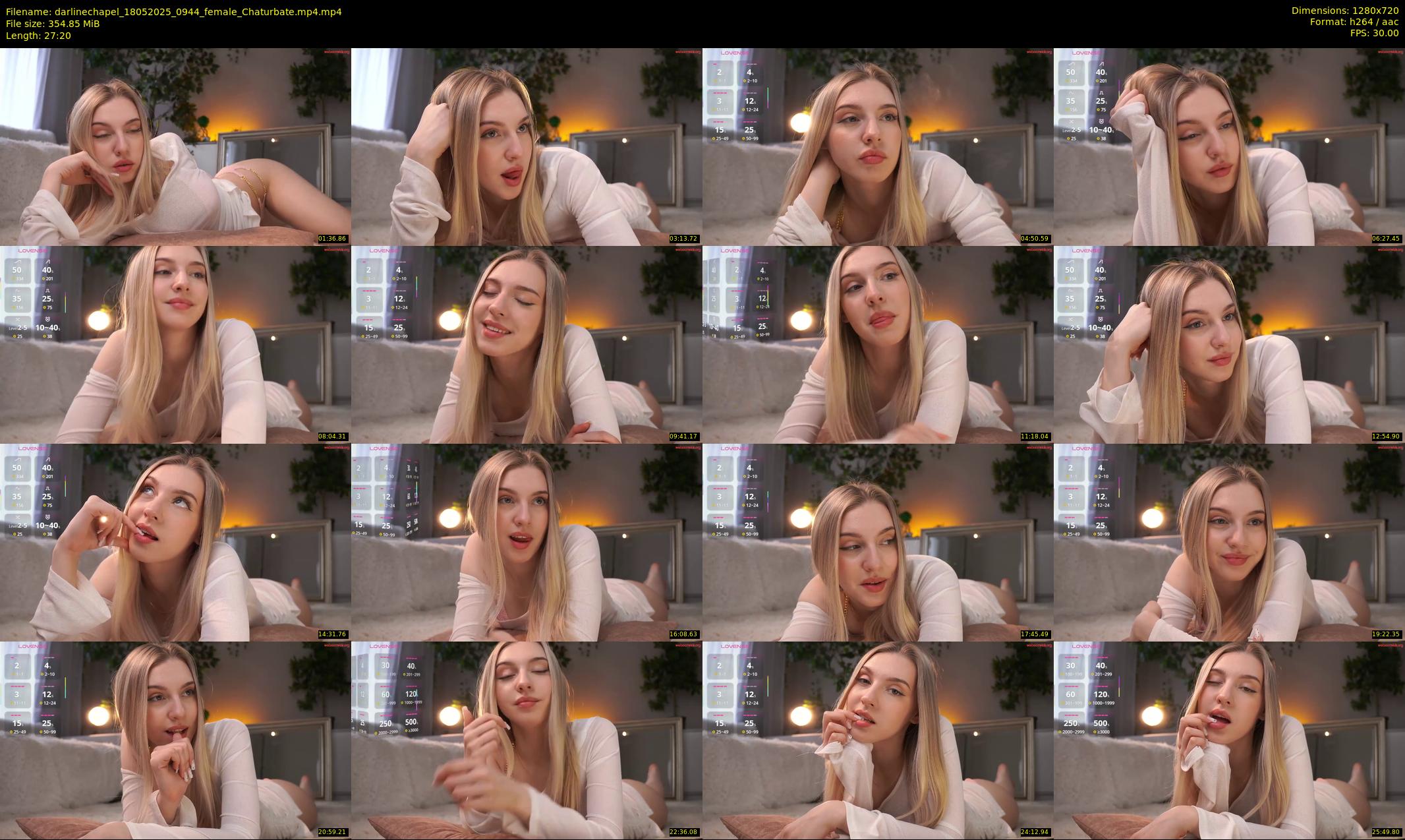darlinechapel — 28 minute Chaturbate female cam show recording, 720p, May 18, 2025
