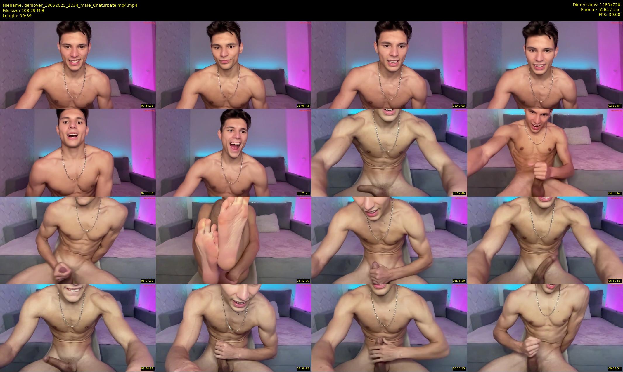 denlover — 10 minute Chaturbate male cam show recording, 720p, May 18, 2025