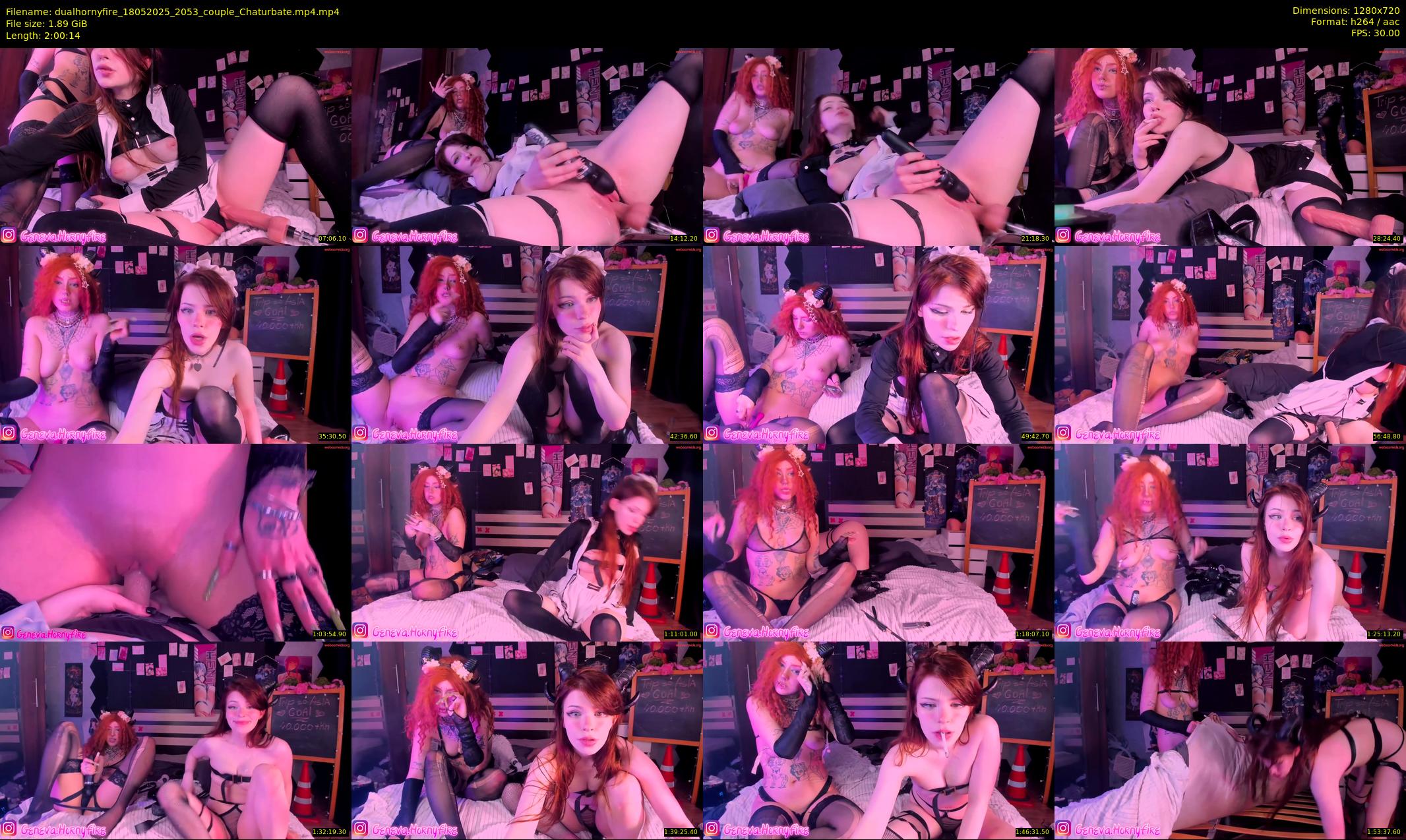 dualhornyfire — 121 minute Chaturbate couple cam show recording, 720p, May 18, 2025