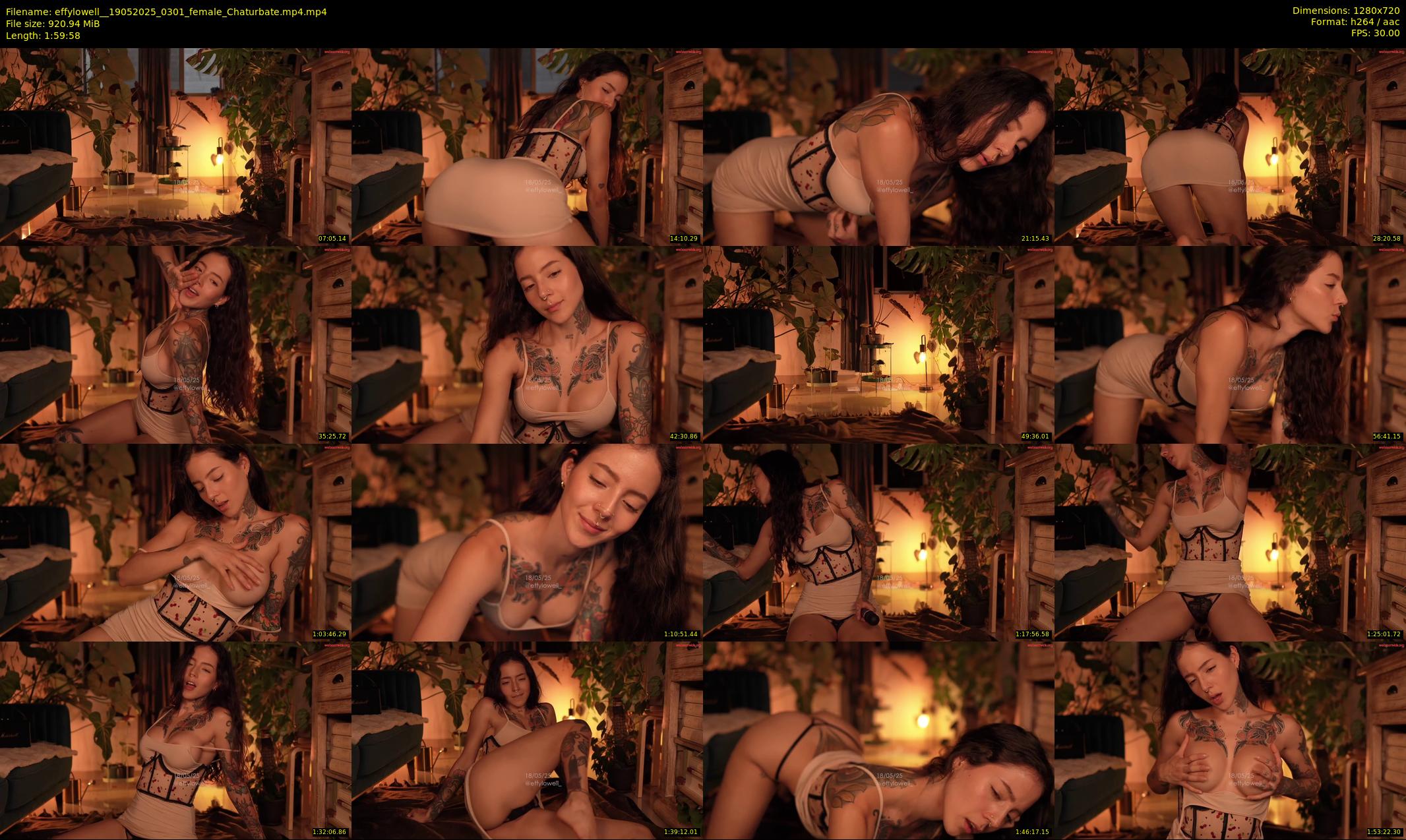 effylowell_ — 120 minute Chaturbate female cam show recording, 720p, May 19, 2025