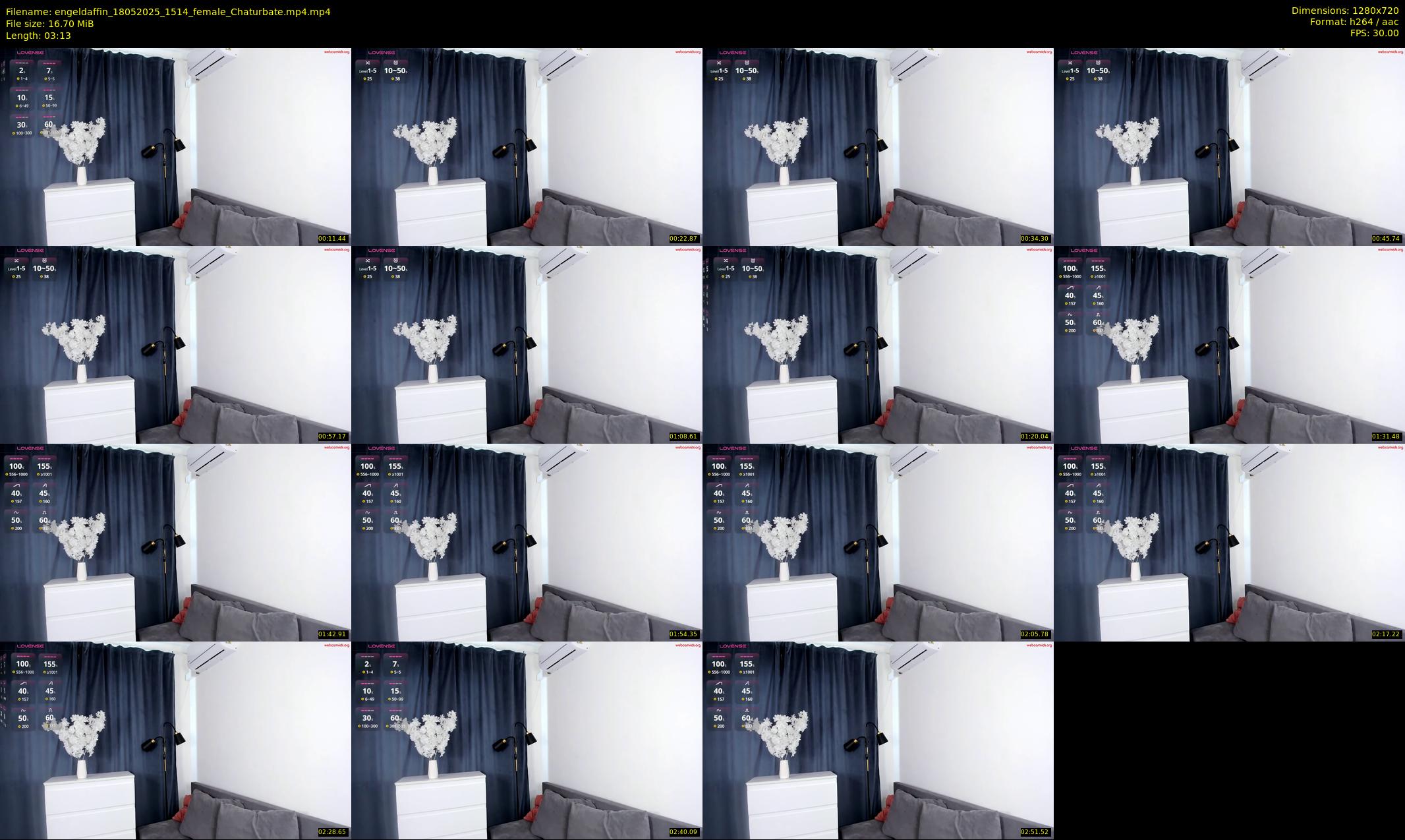 engeldaffin — 4 minute Chaturbate female cam show recording, 720p, May 18, 2025