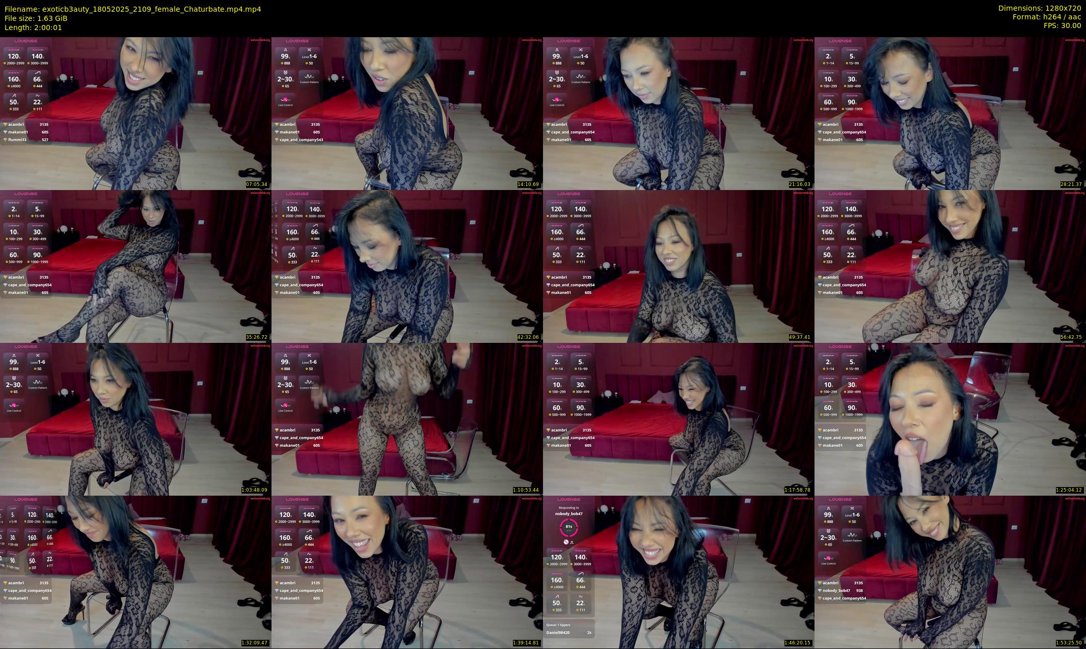 exoticb3auty — 121 minute Chaturbate female cam show recording, 720p, May 18, 2025