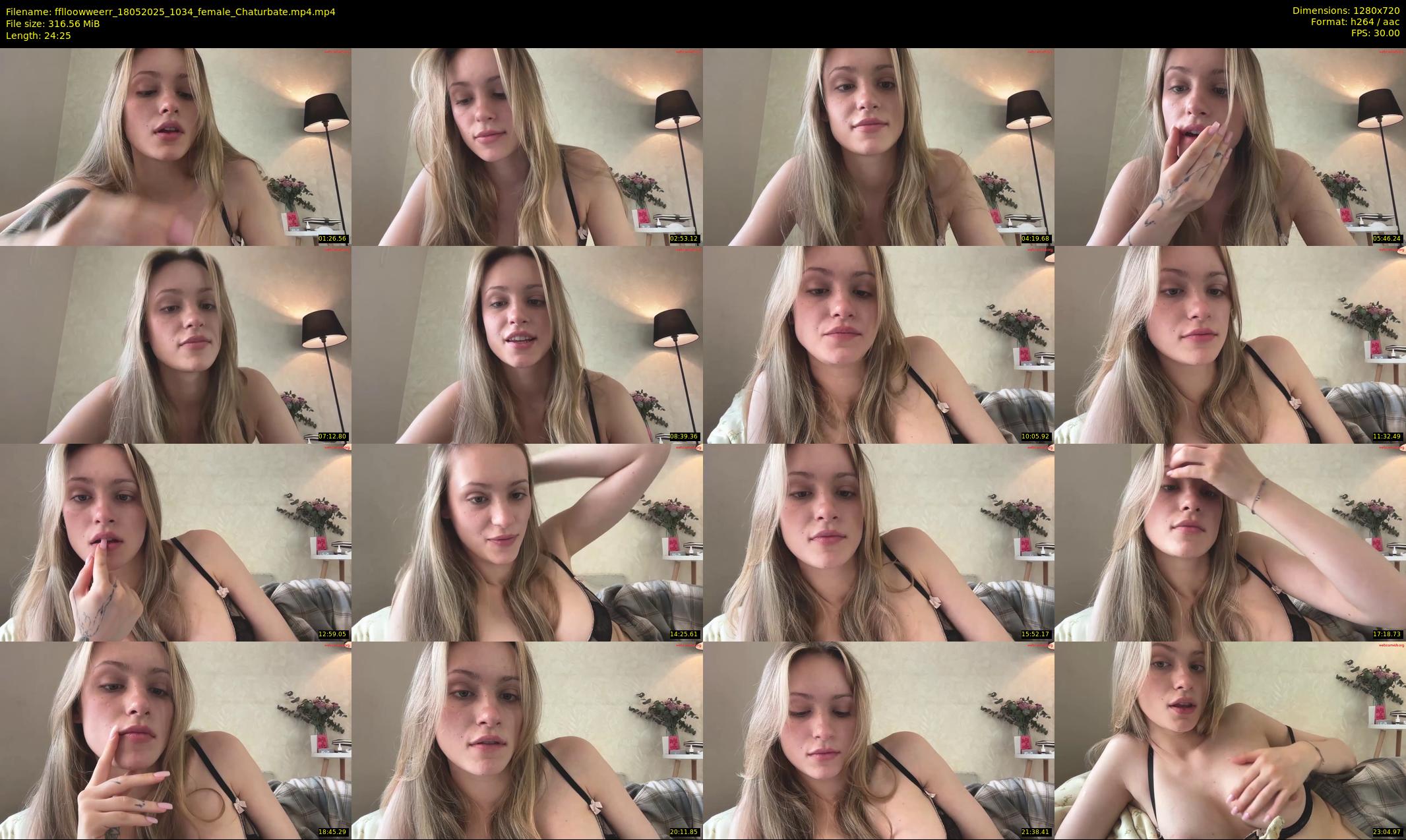 fflloowweerr — 25 minute Chaturbate couple cam show recording, 720p, May 18, 2025