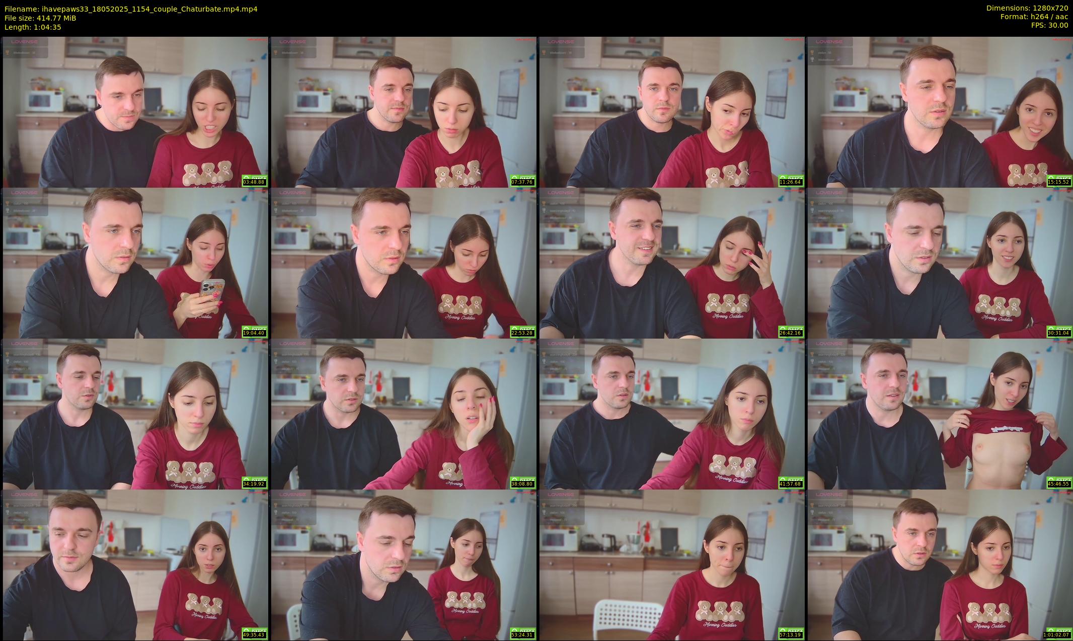 ihavepaws33 — 65 minute Chaturbate couple cam show recording, 720p, May 18, 2025