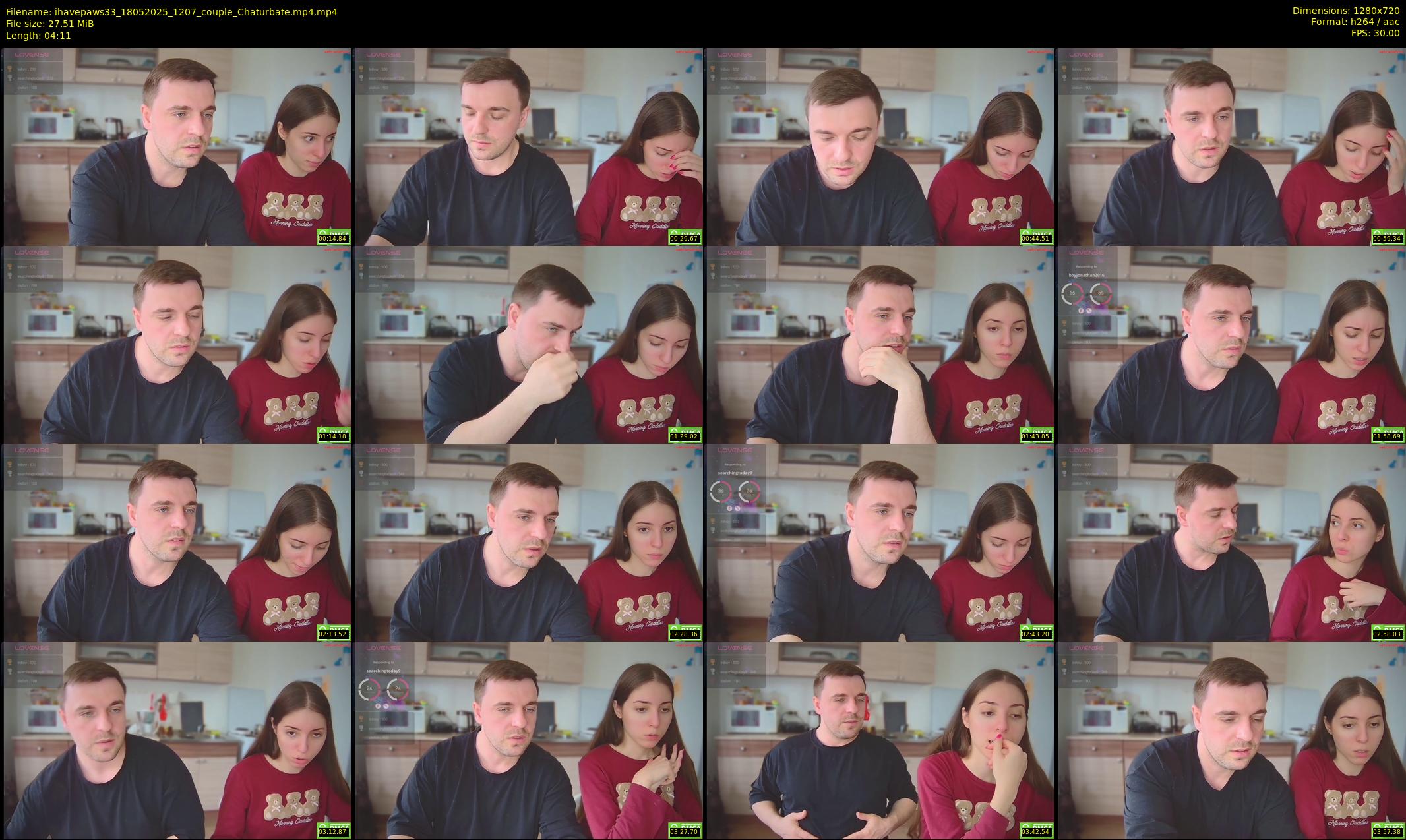 ihavepaws33 — 5 minute Chaturbate couple cam show recording, 720p, May 18, 2025
