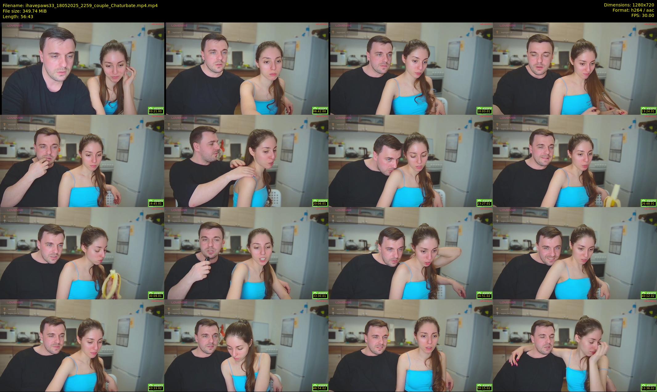 ihavepaws33 — 57 minute Chaturbate couple cam show recording, 720p, May 18, 2025