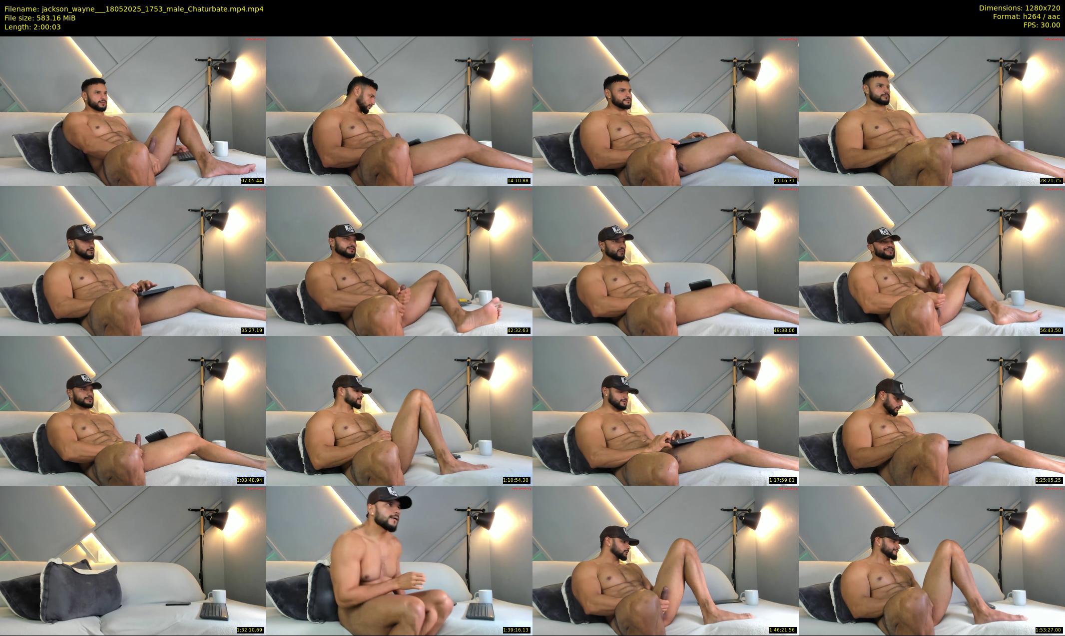jackson_wayne__ — 121 minute Chaturbate male cam show recording, 720p, May 18, 2025