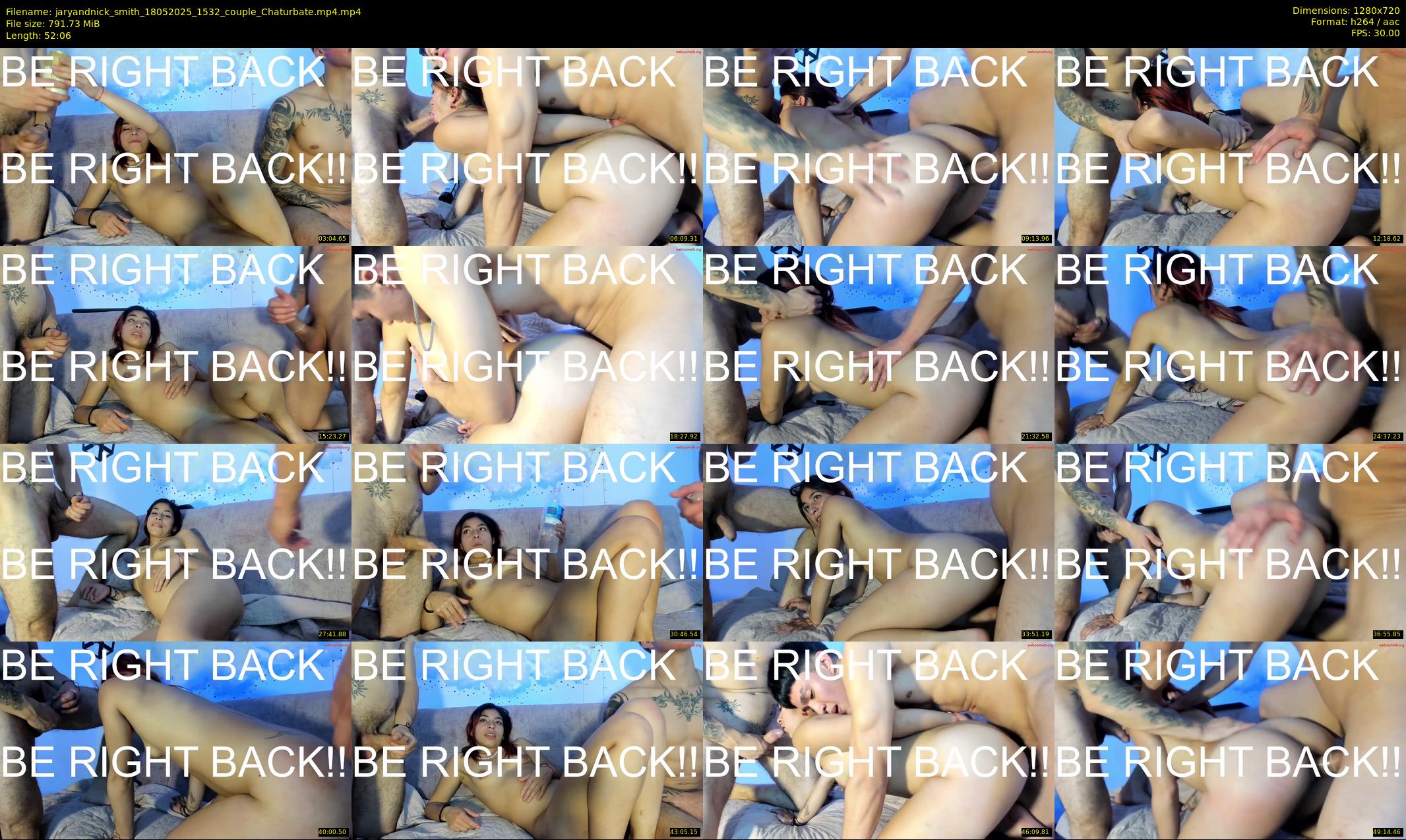 jaryandnick_smith — 53 minute Chaturbate couple cam show recording, 720p, May 18, 2025