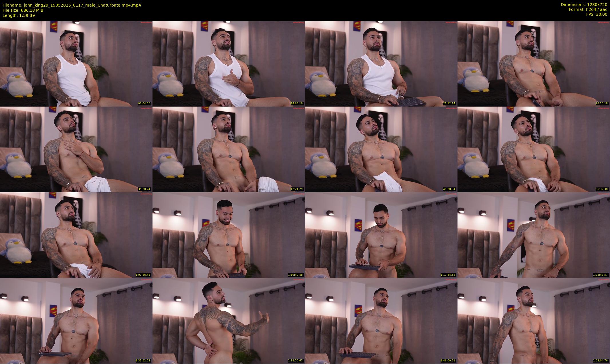 john_king29 — 120 minute Chaturbate male cam show recording, 720p, May 19, 2025