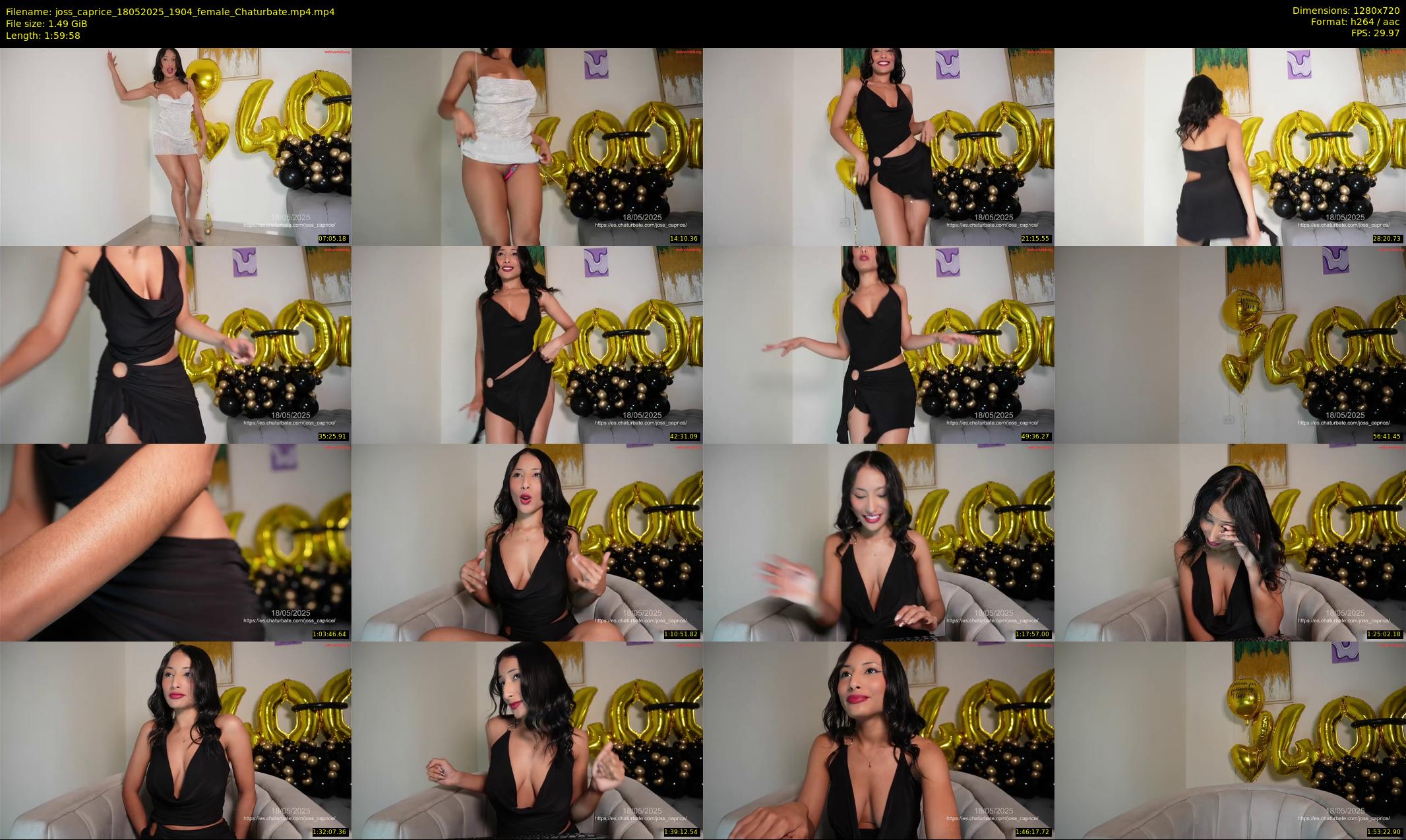 joss_caprice — 120 minute Chaturbate female cam show recording, 720p, May 18, 2025