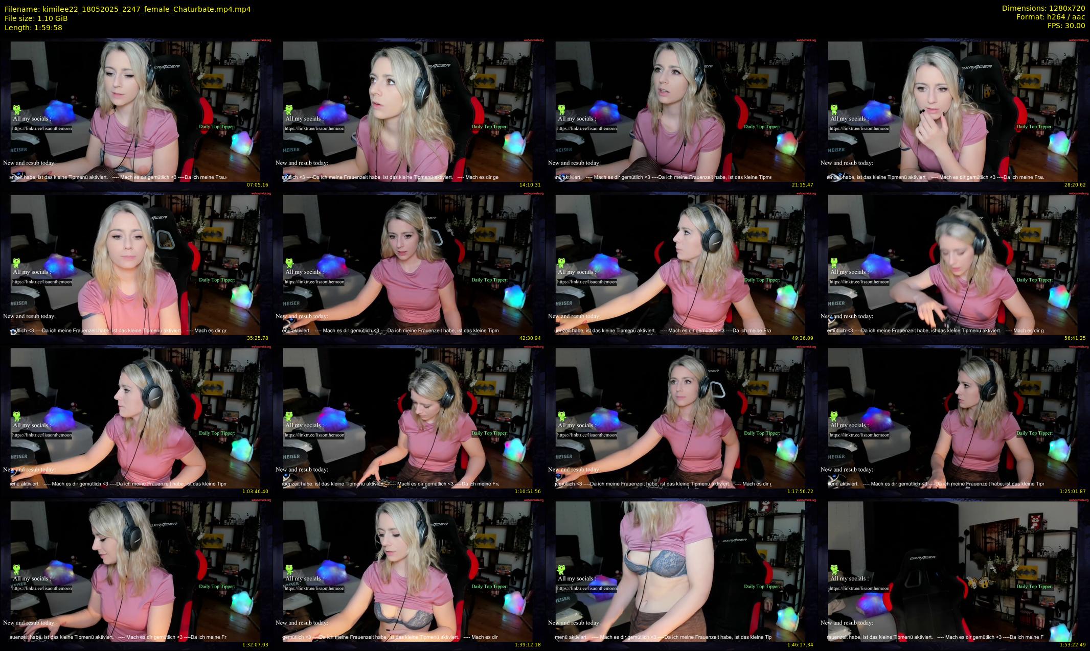 kimilee22 — 120 minute Chaturbate female cam show recording, 720p, May 18, 2025