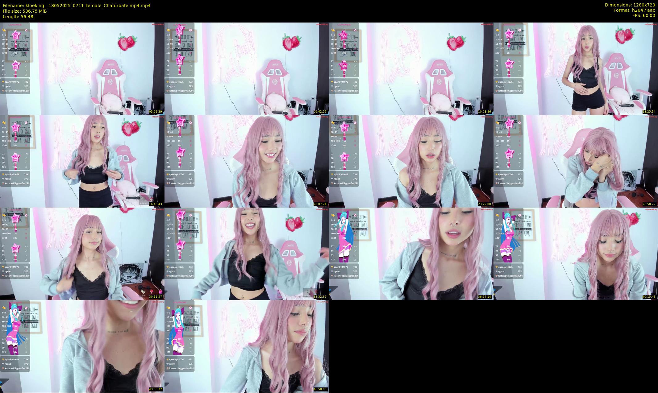kloeking_ — 57 minute Chaturbate female cam show recording, 720p, May 18, 2025
