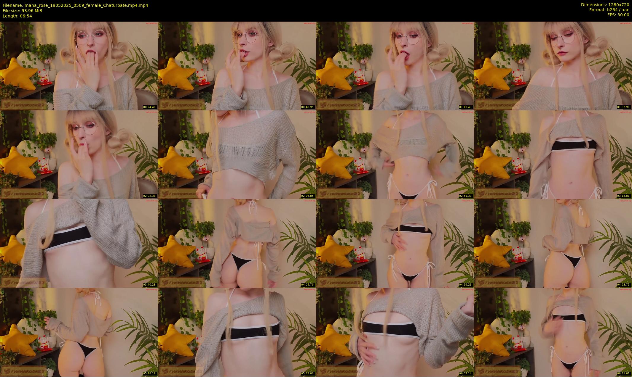 mana_rose — 7 minute Chaturbate female cam show recording, 720p, May 19, 2025