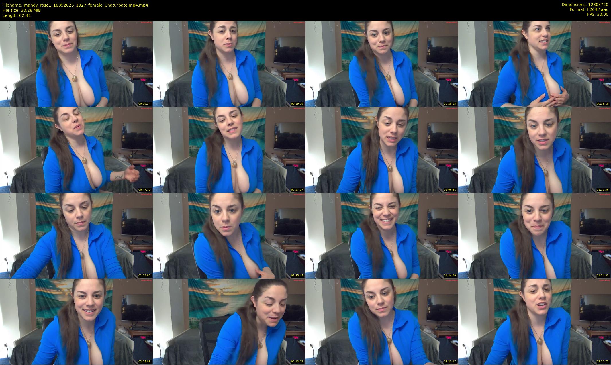mandy_rose1 — 3 minute Chaturbate female cam show recording, 720p, May 18, 2025