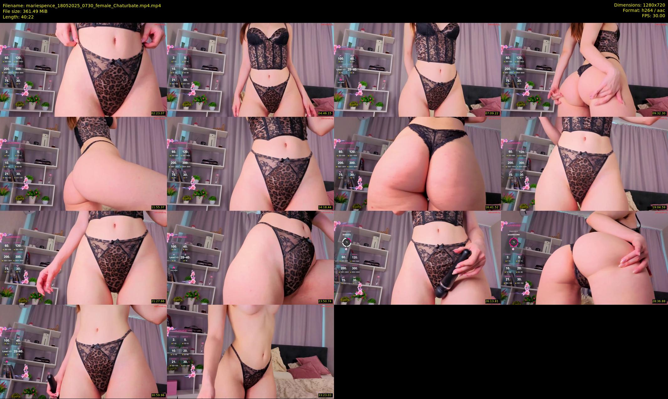 mariespence — 41 minute Chaturbate female cam show recording, 720p, May 18, 2025