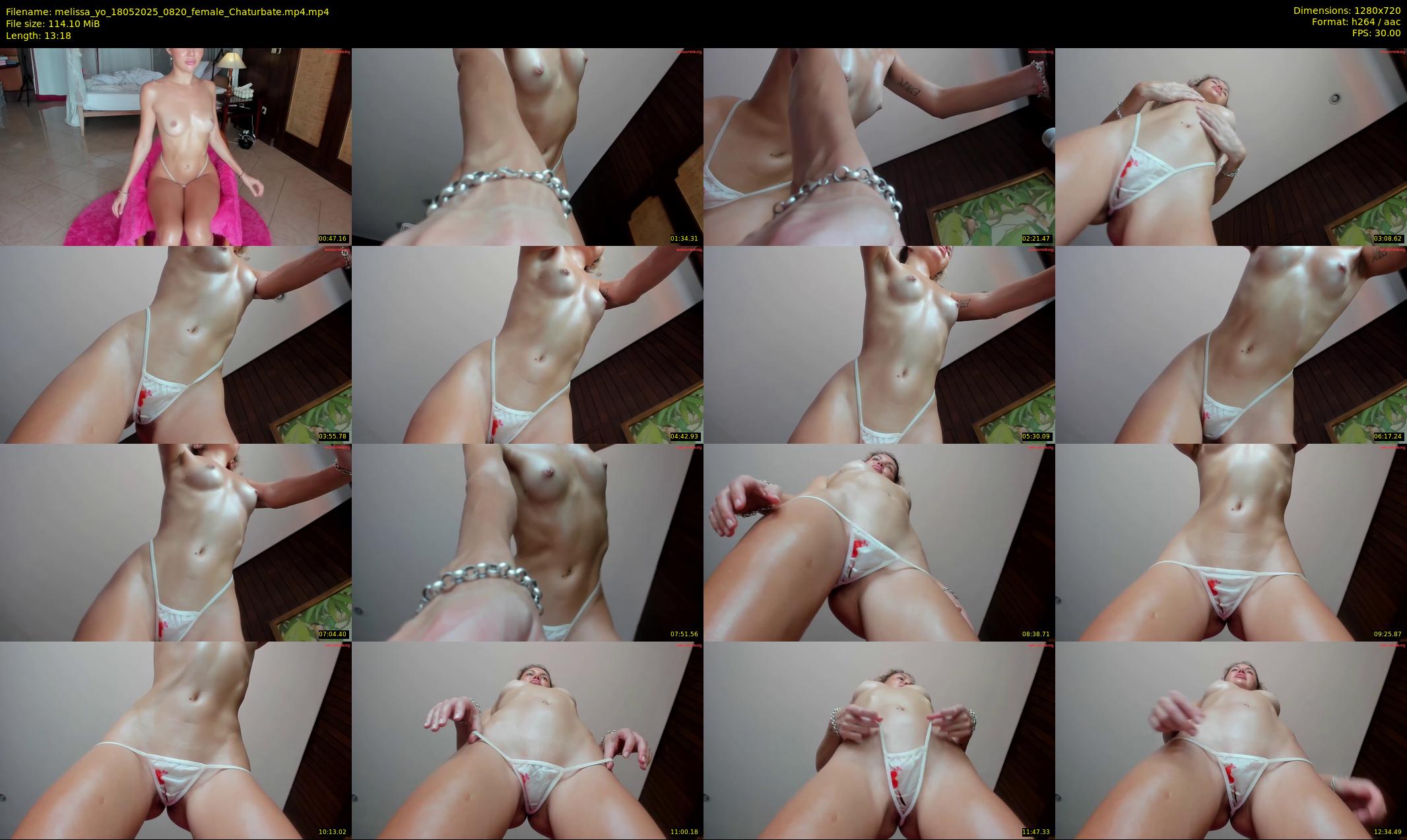 melissa_yo — 14 minute Chaturbate female cam show recording, 720p, May 18, 2025