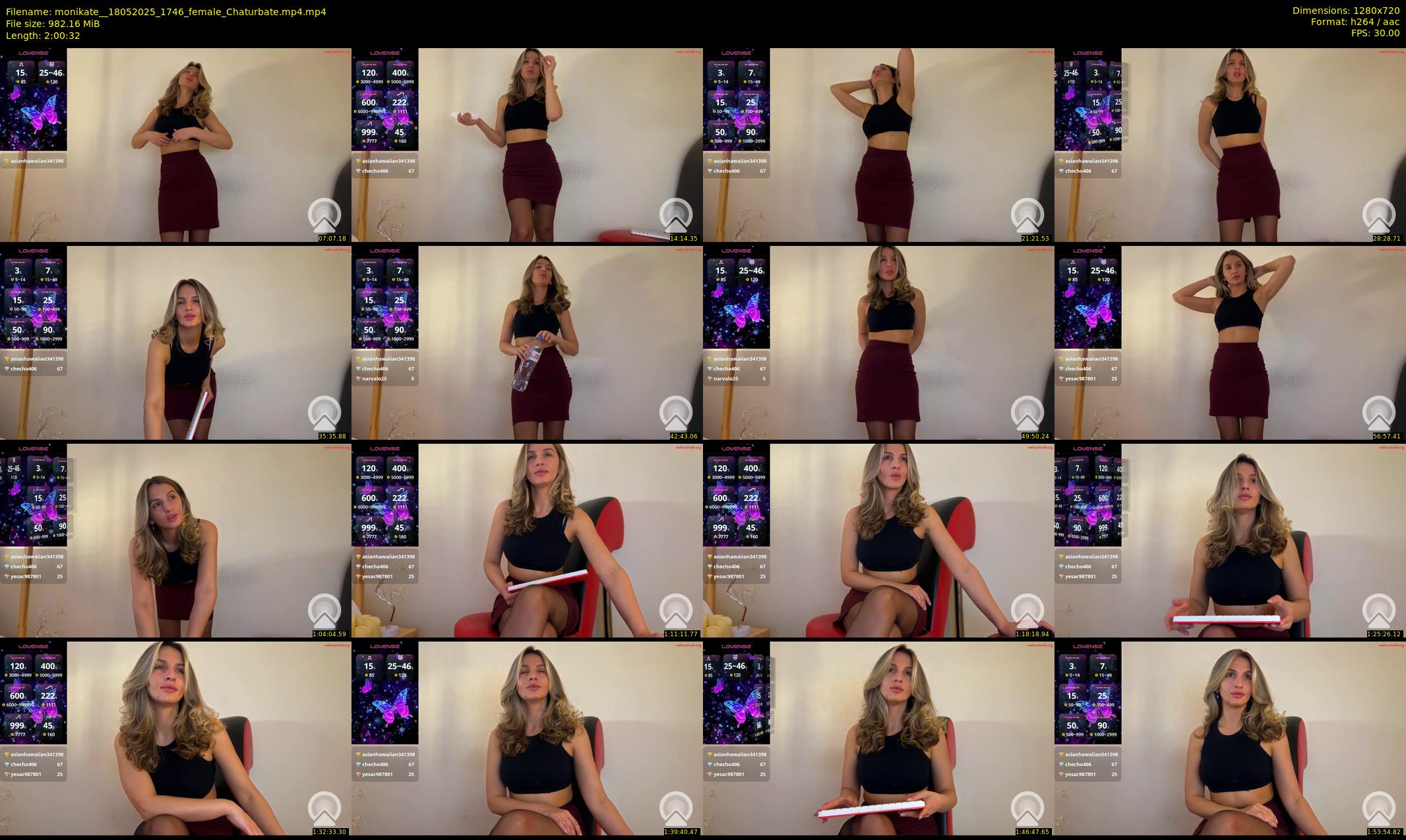 monikate_ — 121 minute Chaturbate couple cam show recording, 720p, May 18, 2025