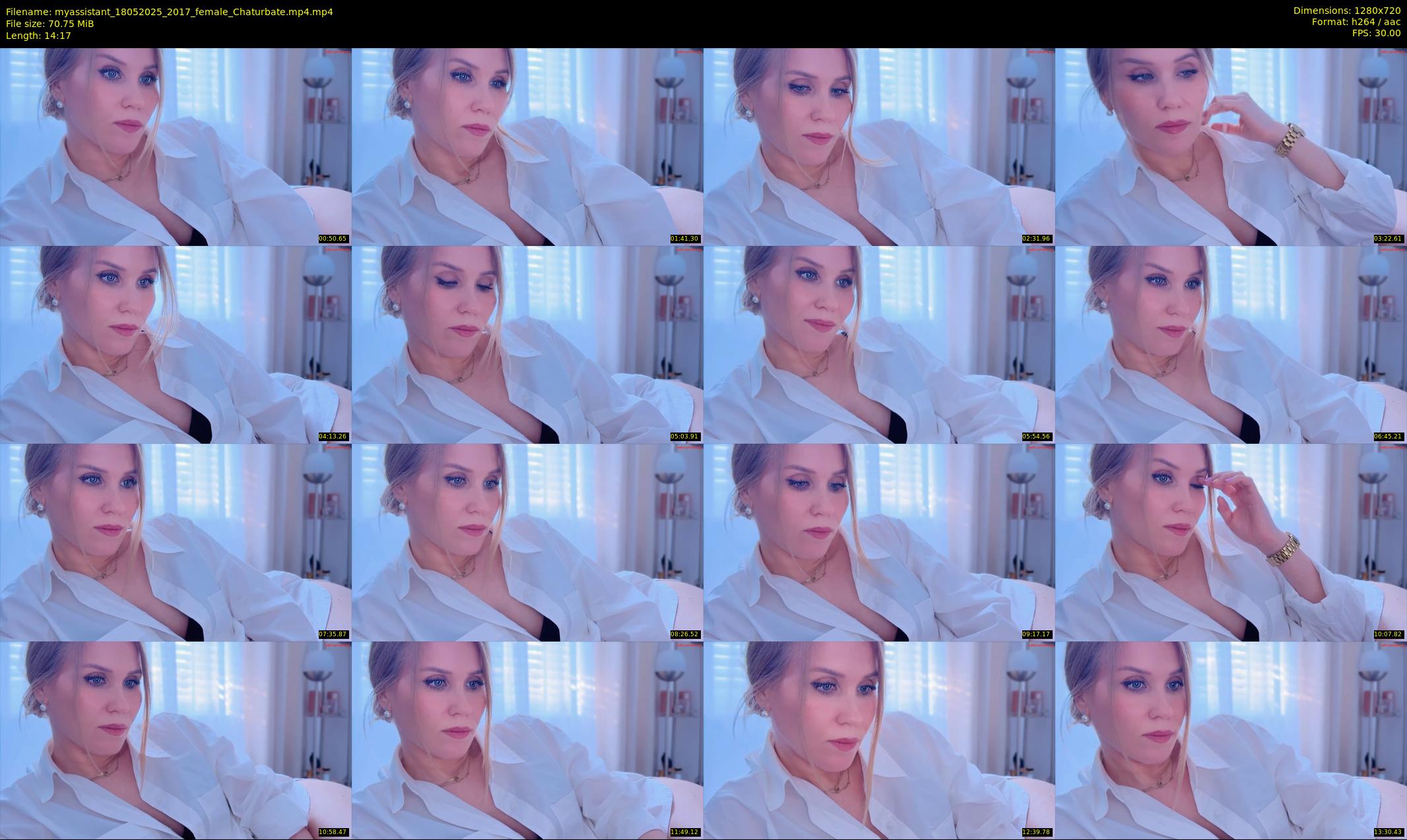 myassistant — 15 minute Chaturbate female cam show recording, 720p, May 18, 2025