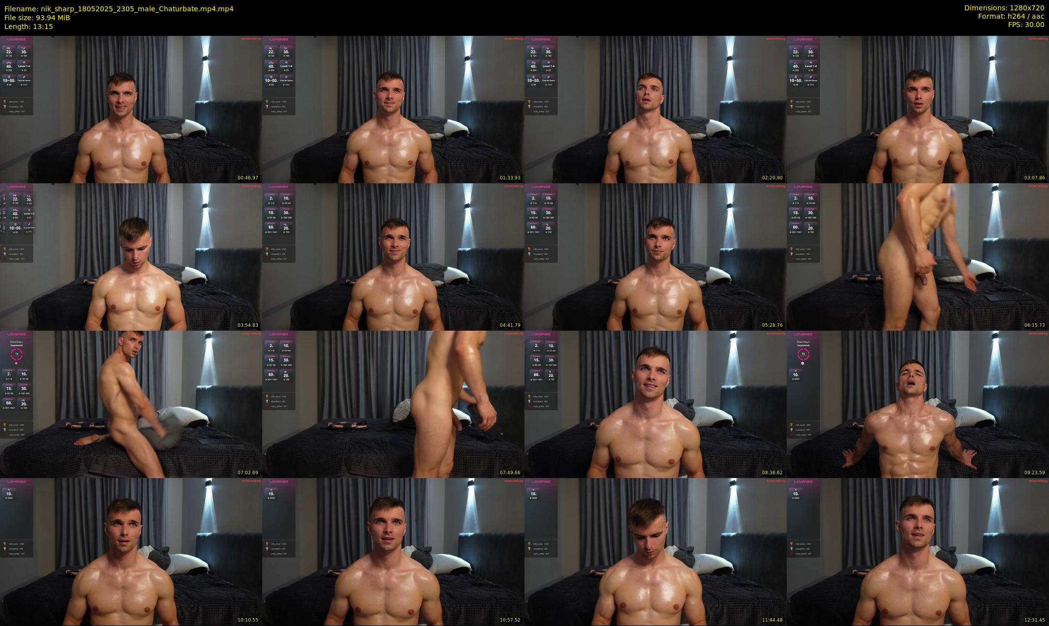 nik_sharp — 14 minute Chaturbate male cam show recording, 720p, May 18, 2025