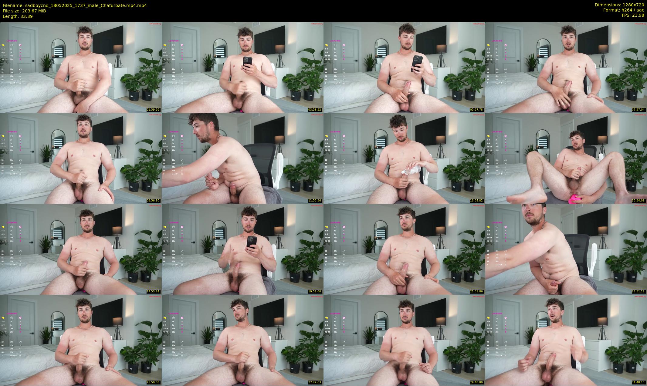 sadboycnd — 34 minute Chaturbate male cam show recording, 720p, May 18, 2025