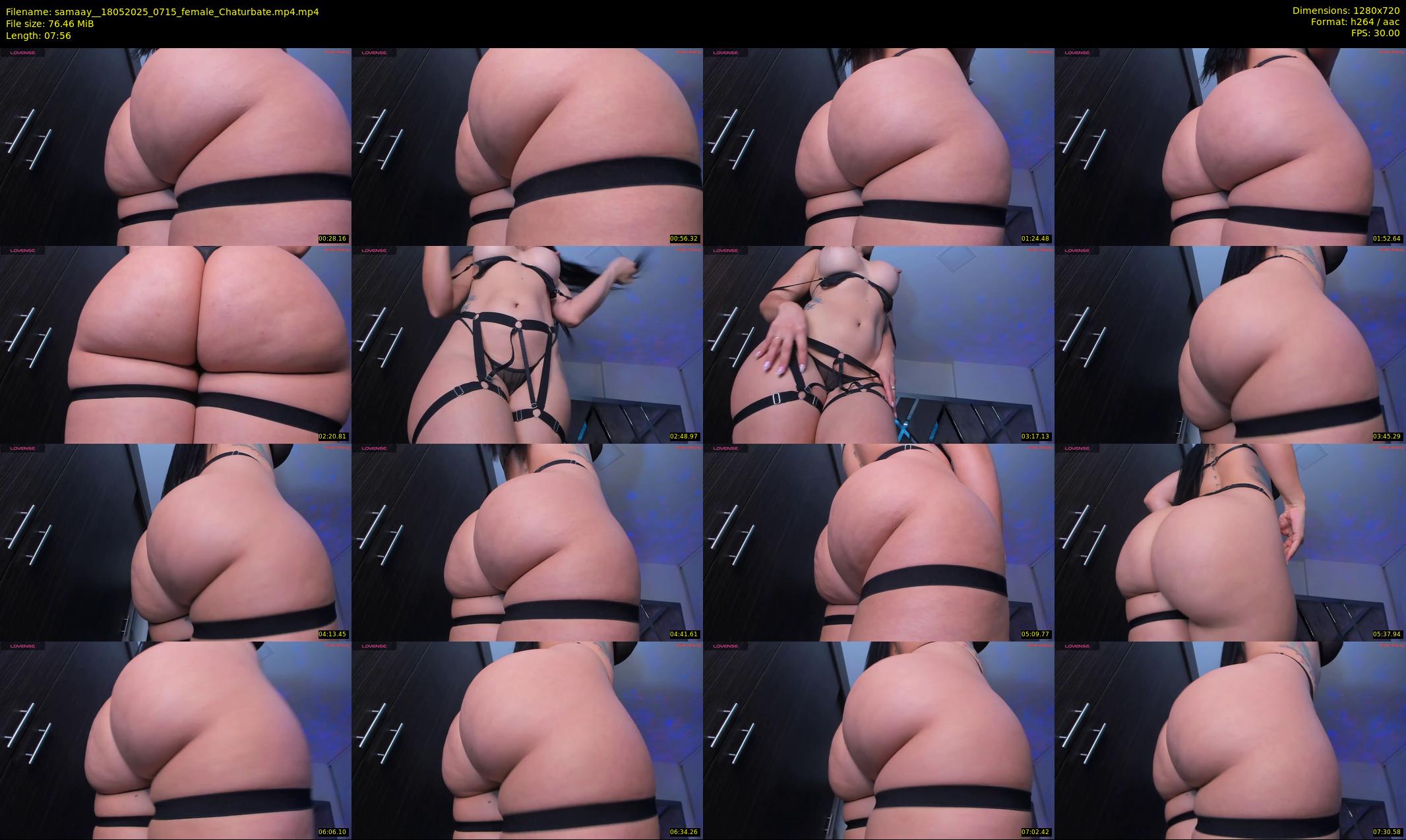 samaay_ — 8 minute Chaturbate female cam show recording, 720p, May 18, 2025