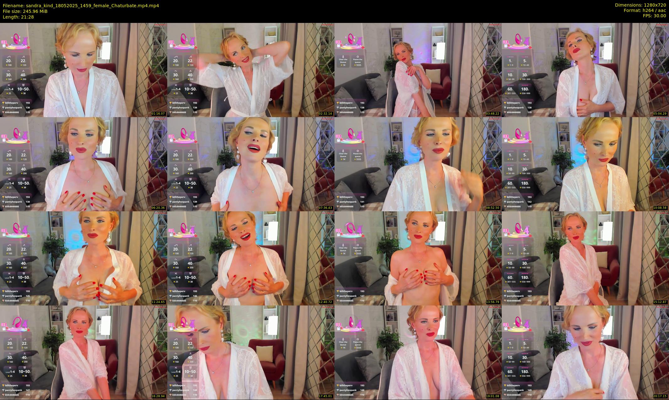 sandra_kind — 22 minute Chaturbate female cam show recording, 720p, May 18, 2025