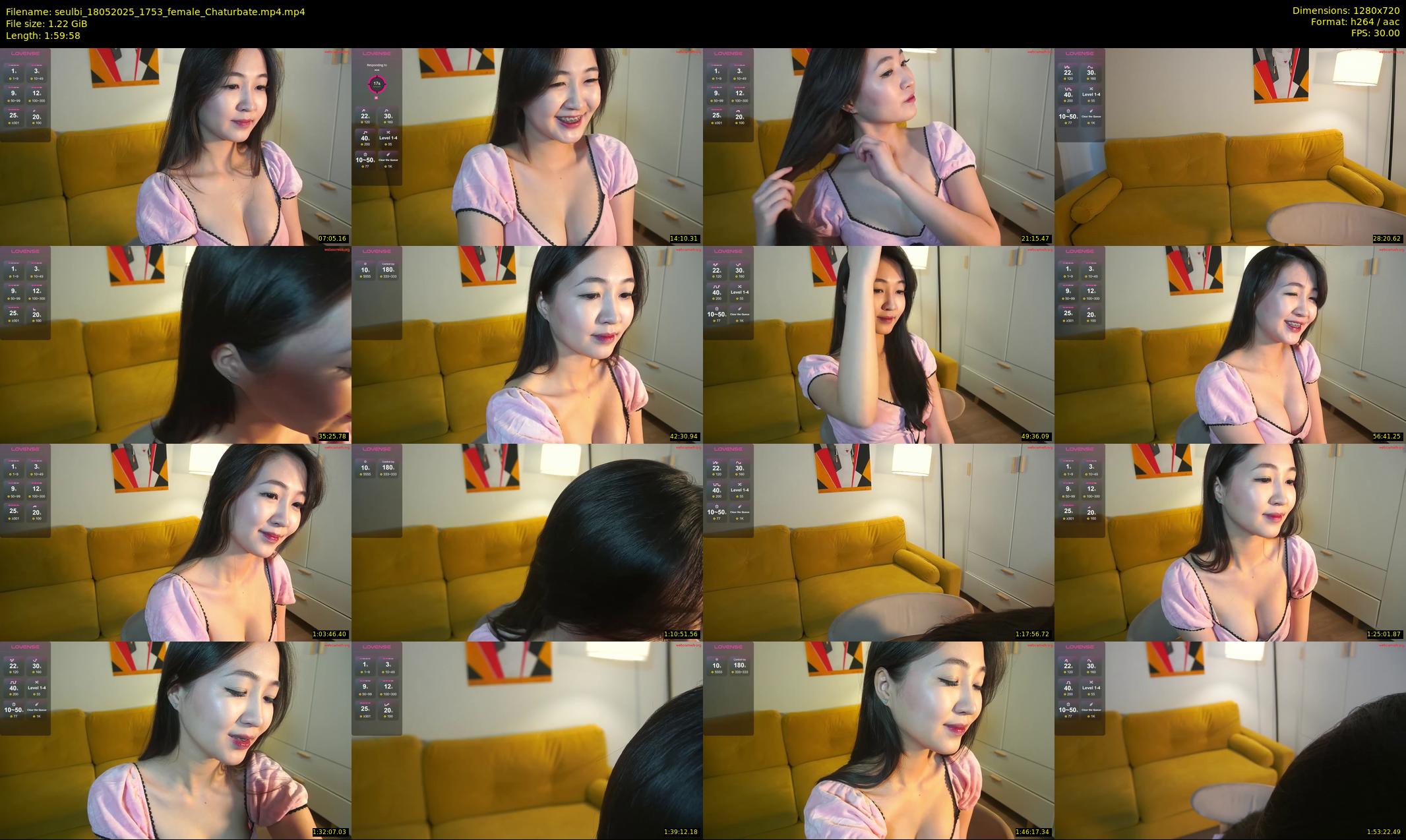 seulbi — 120 minute Chaturbate female cam show recording, 720p, May 18, 2025