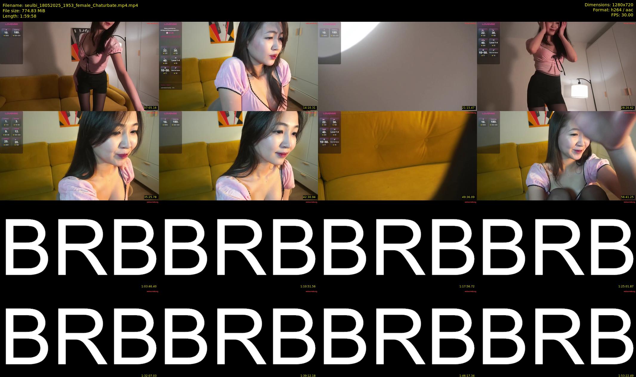 seulbi — 120 minute Chaturbate female cam show recording, 720p, May 18, 2025
