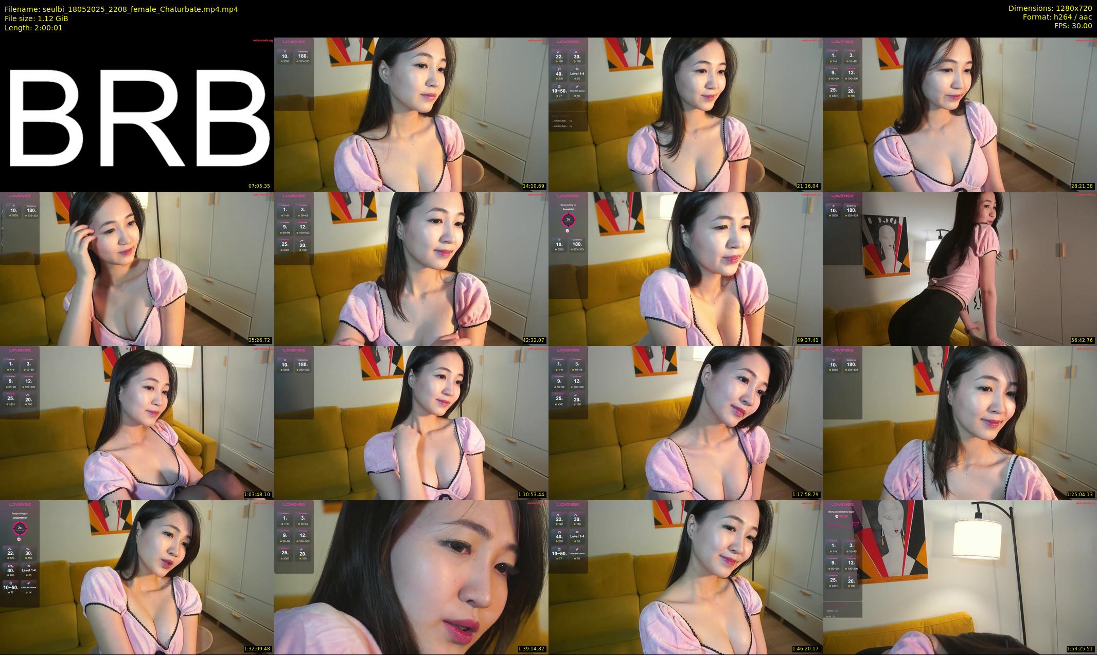 seulbi — 121 minute Chaturbate female cam show recording, 720p, May 18, 2025