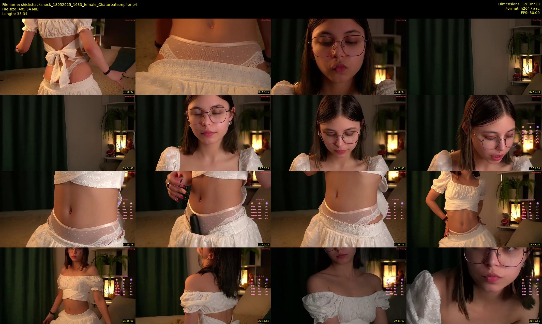shickshackshock — 34 minute Chaturbate female cam show recording, 720p, May 18, 2025