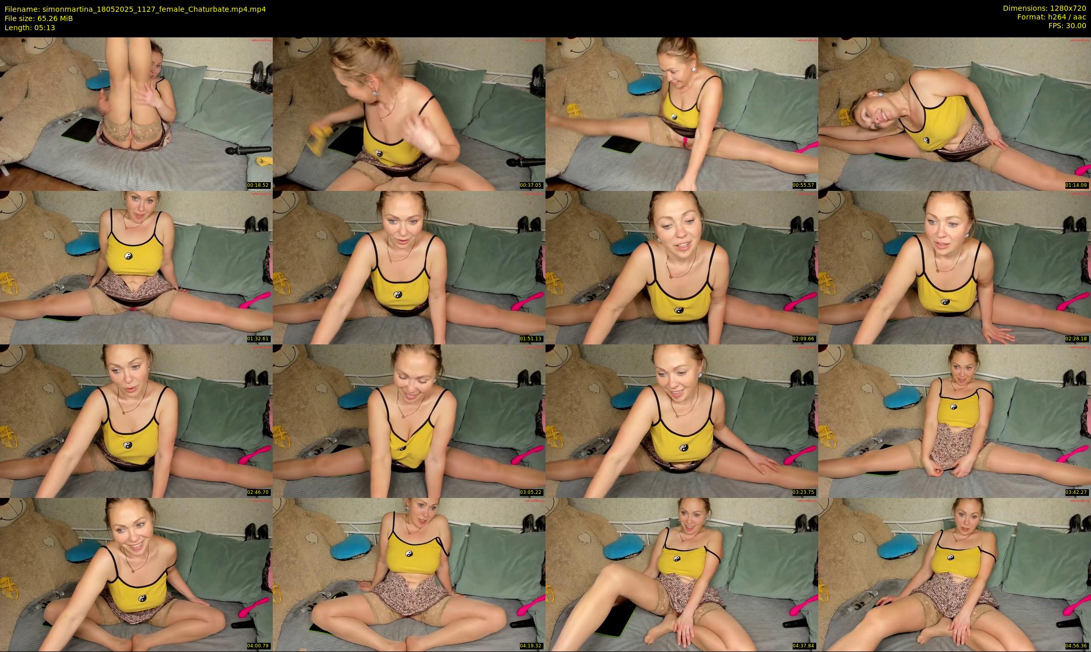 simonmartina — 6 minute Chaturbate female cam show recording, 720p, May 18, 2025