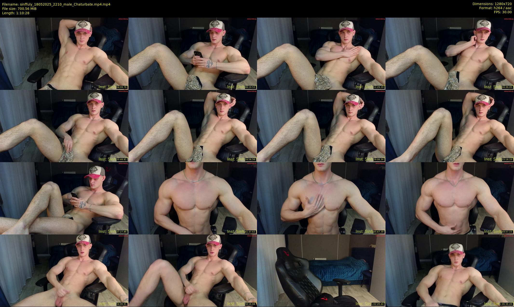 sinffuly — 71 minute Chaturbate male cam show recording, 720p, May 18, 2025