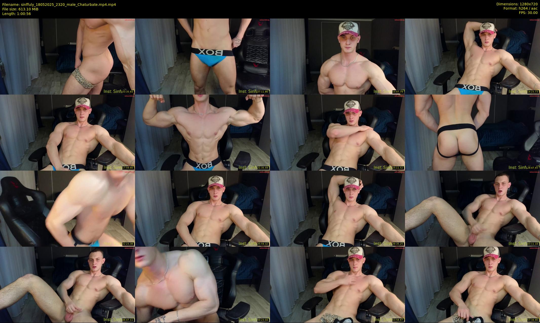 sinffuly — 61 minute Chaturbate male cam show recording, 720p, May 18, 2025
