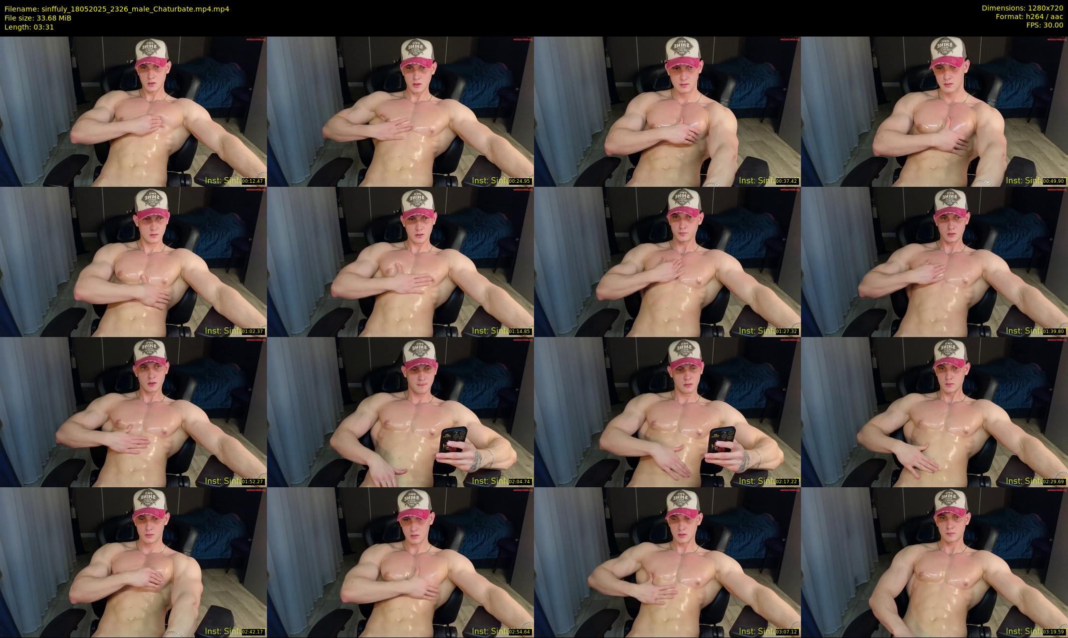 sinffuly — 4 minute Chaturbate male cam show recording, 720p, May 18, 2025