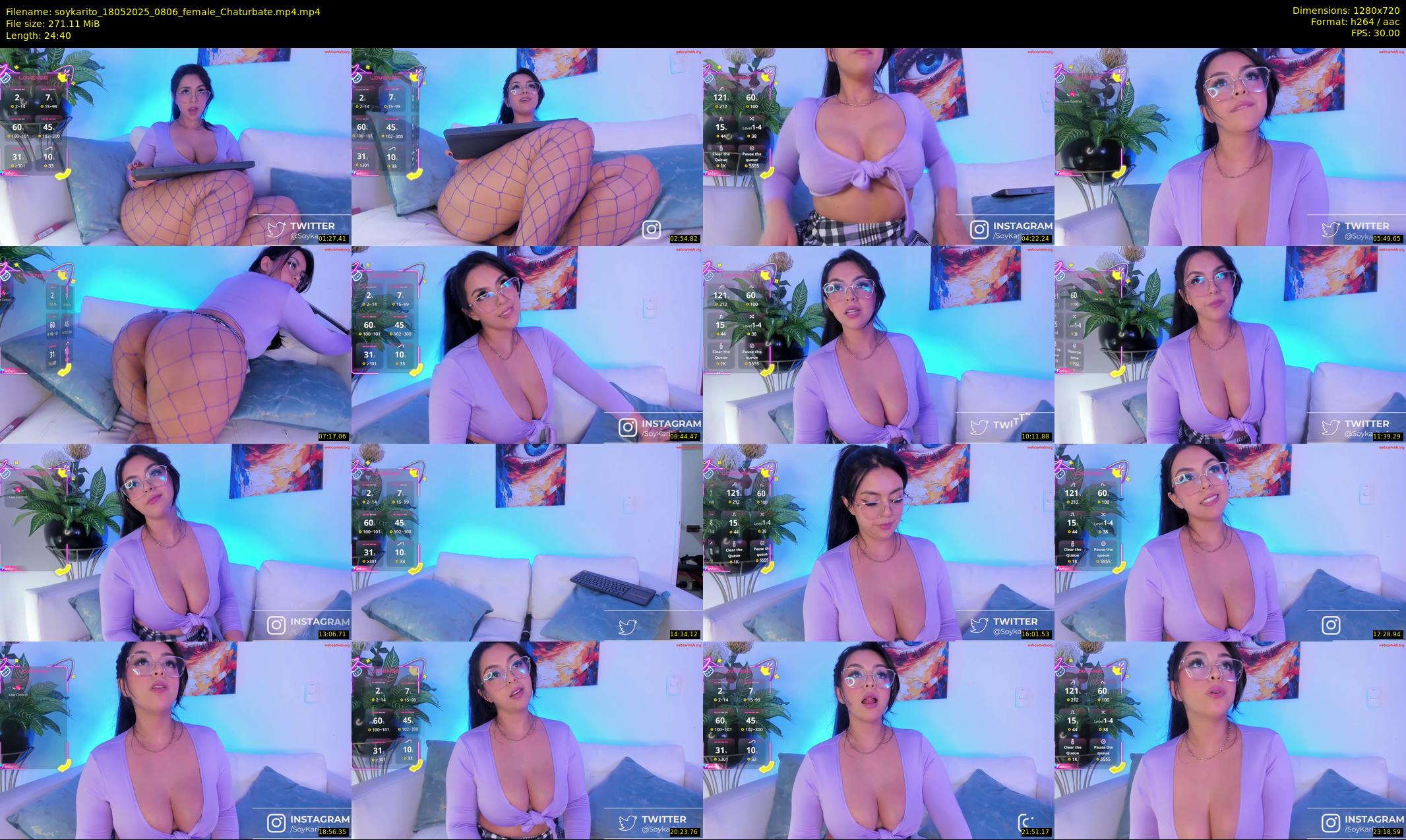 soykarito — 25 minute Chaturbate female cam show recording, 720p, May 18, 2025