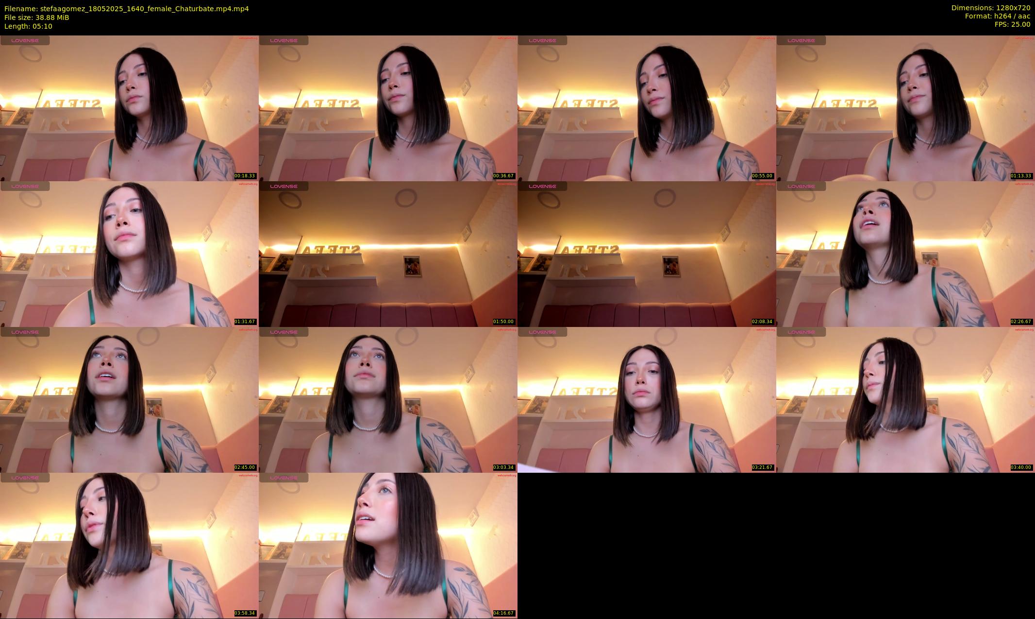 stefaagomez — 6 minute Chaturbate female cam show recording, 720p, May 18, 2025