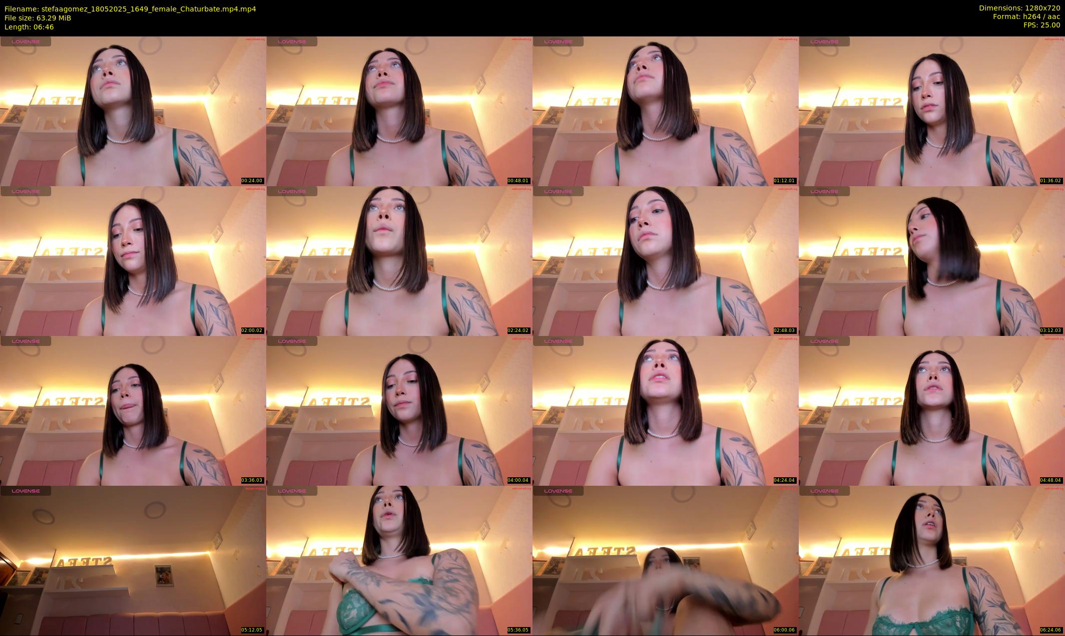 stefaagomez — 7 minute Chaturbate female cam show recording, 720p, May 18, 2025