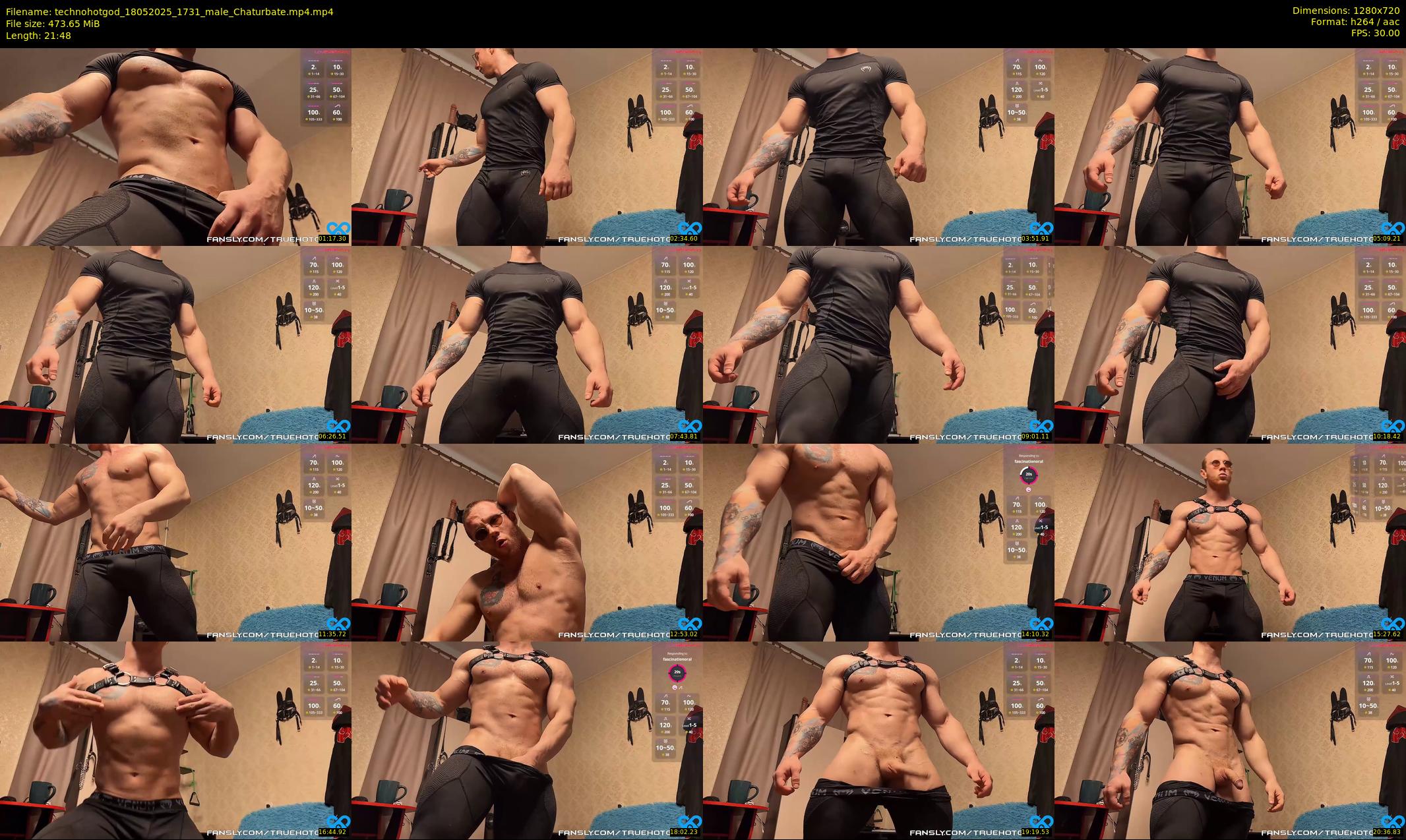 technohotgod — 22 minute Chaturbate male cam show recording, 720p, May 18, 2025