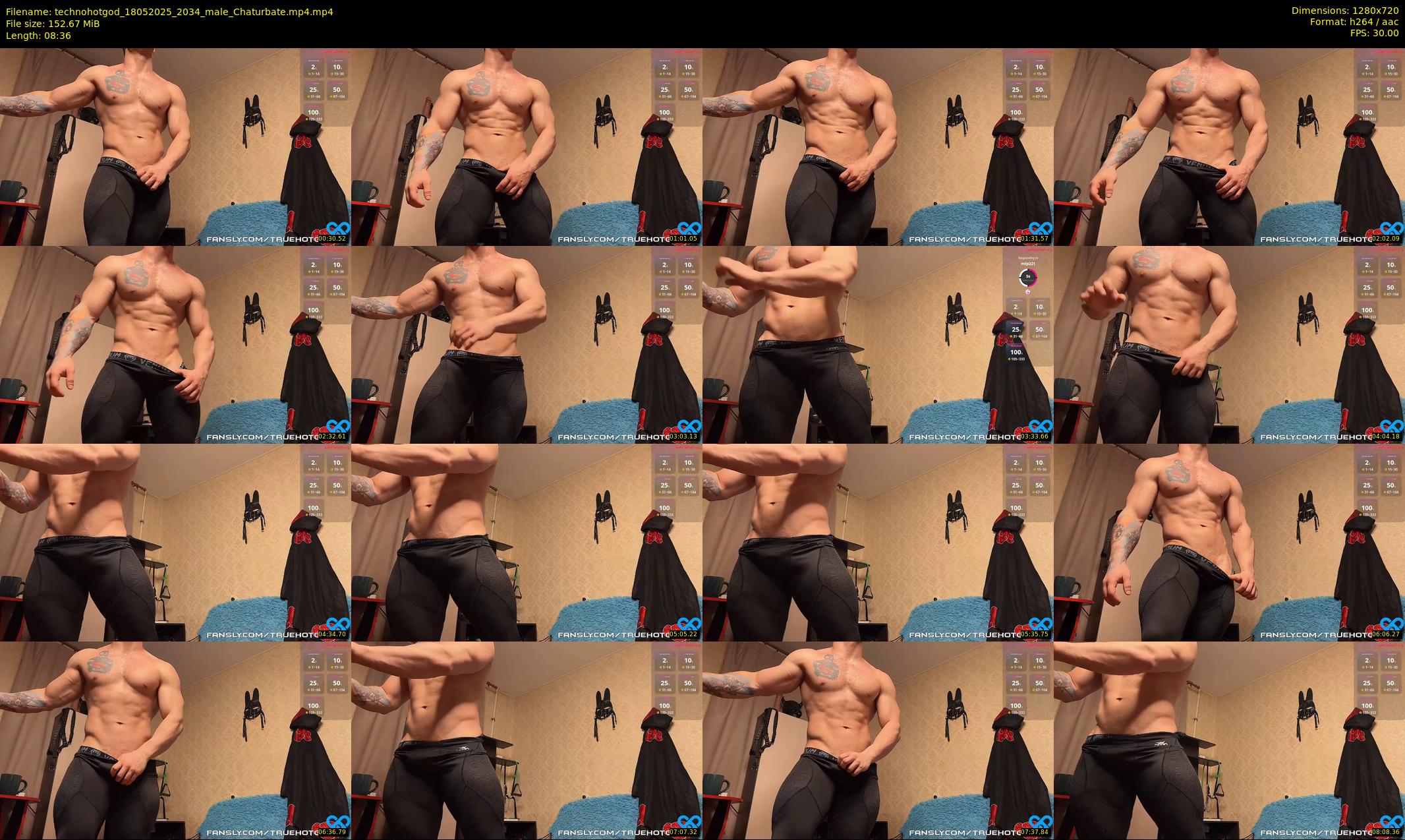 technohotgod — 9 minute Chaturbate male cam show recording, 720p, May 18, 2025